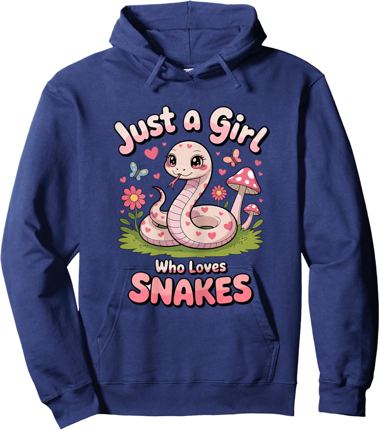 Just a Girl Who Loves Snakes Hoodie - Hoodie | Navy