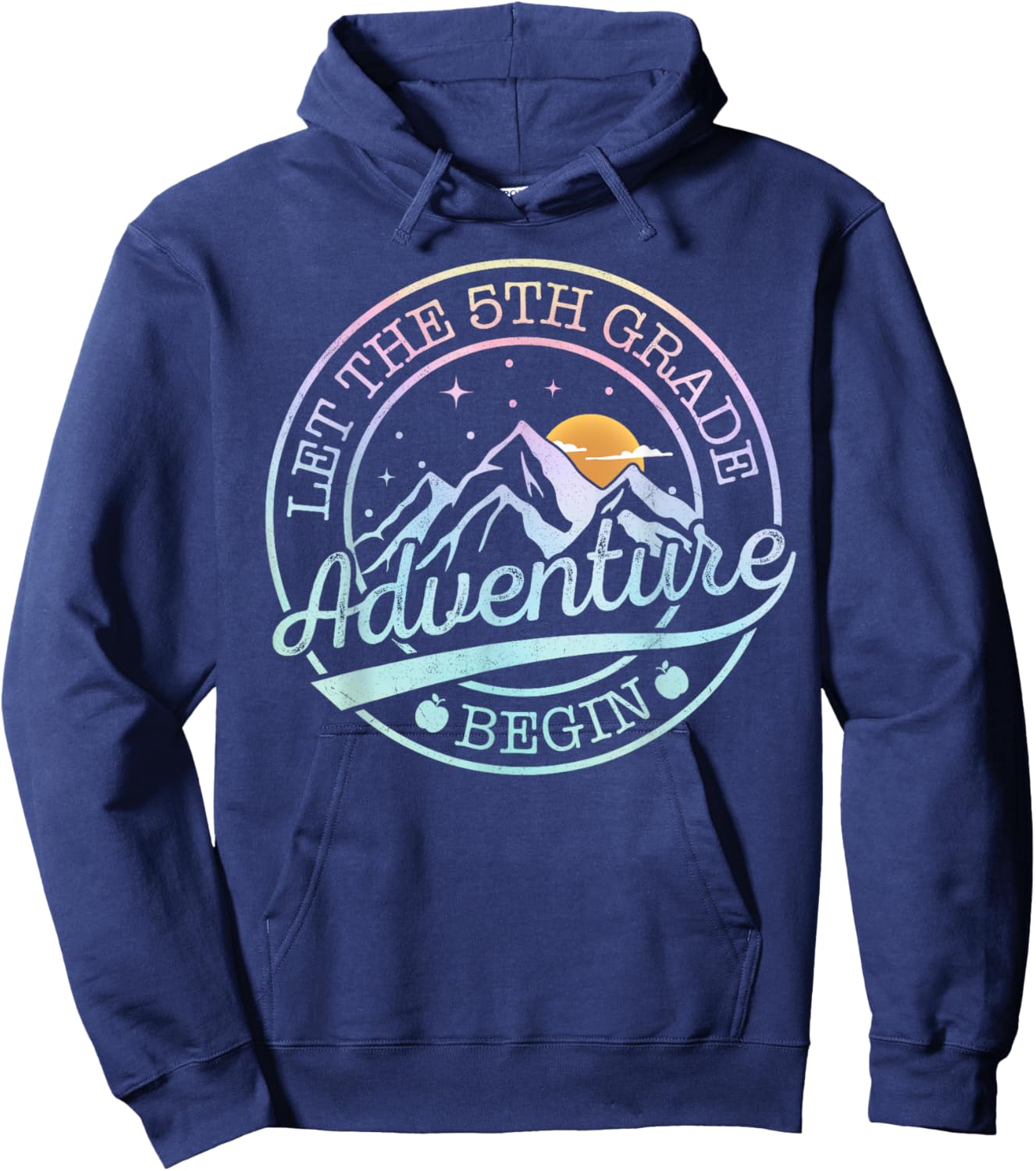 5th Grade Teacher Shirt Boys Let 5th Grade Adventure Begin Hoodie - Hoodie | Navy