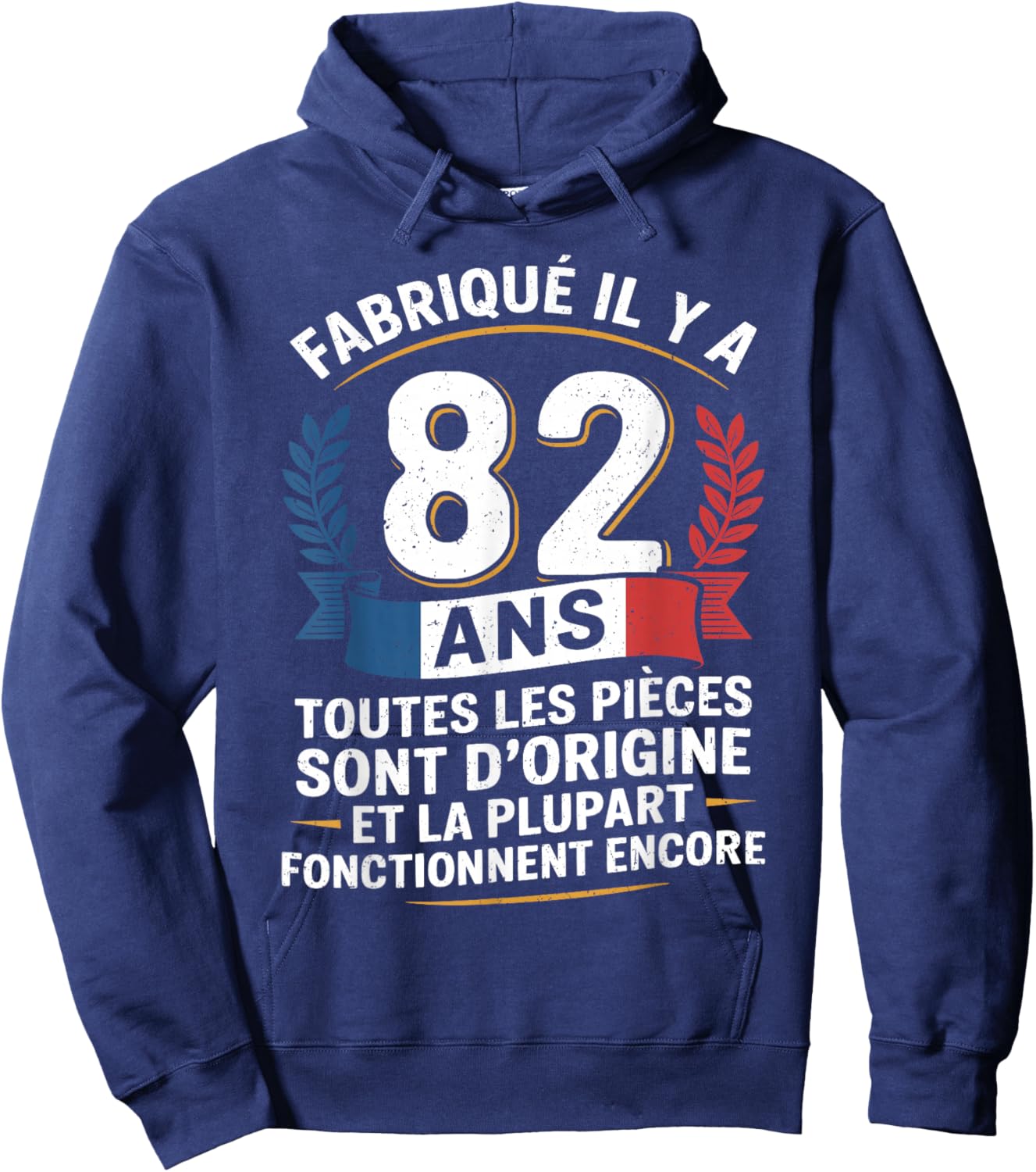 82 Years Birthday Humor Original Gift 82 Years Man Hoodie - Hoodie | Navy