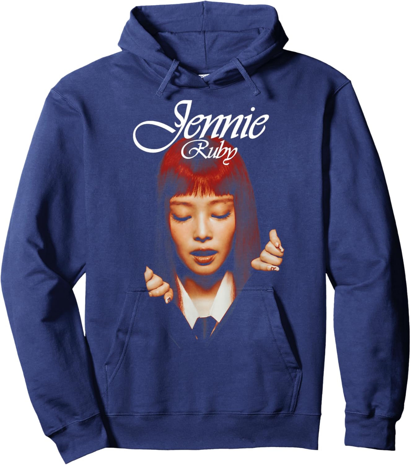 Official Jennie Album Cover Hoodie - Hoodie | Navy