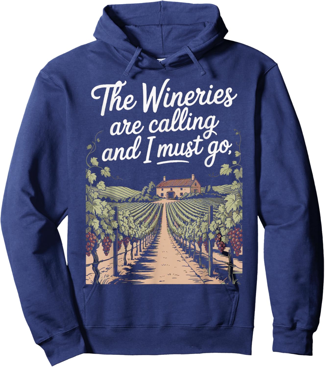 Funny Winery Wine Tasting Drinking Wine Lover Sommelier Hoodie - Hoodie | Navy