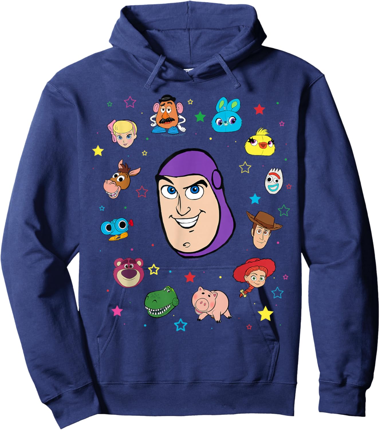 Disney and Pixar's Toy Story Buzz Lightyear Big Face Collage Hoodie - Hoodie | Navy