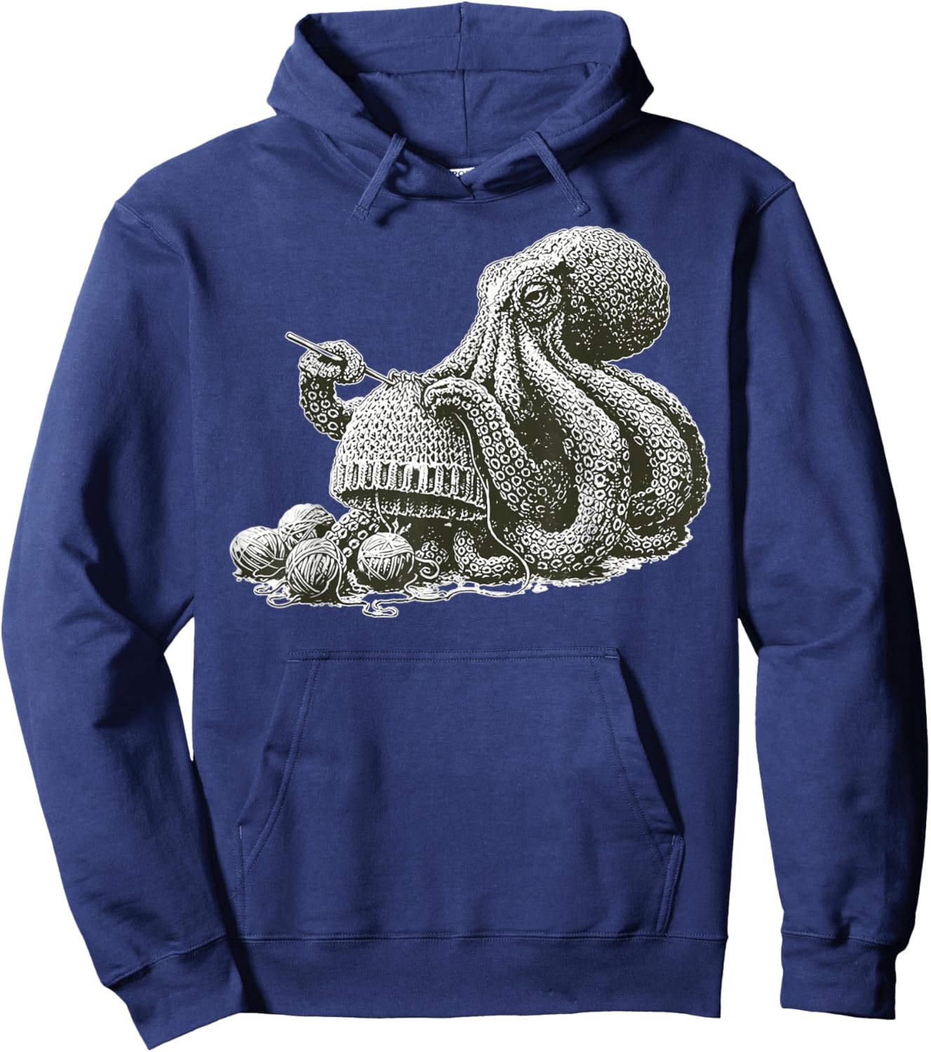 Crochetopus Octopus Crocheting Knitting Yarn Knitter Crochet Hoodie - Hoodie | Navy