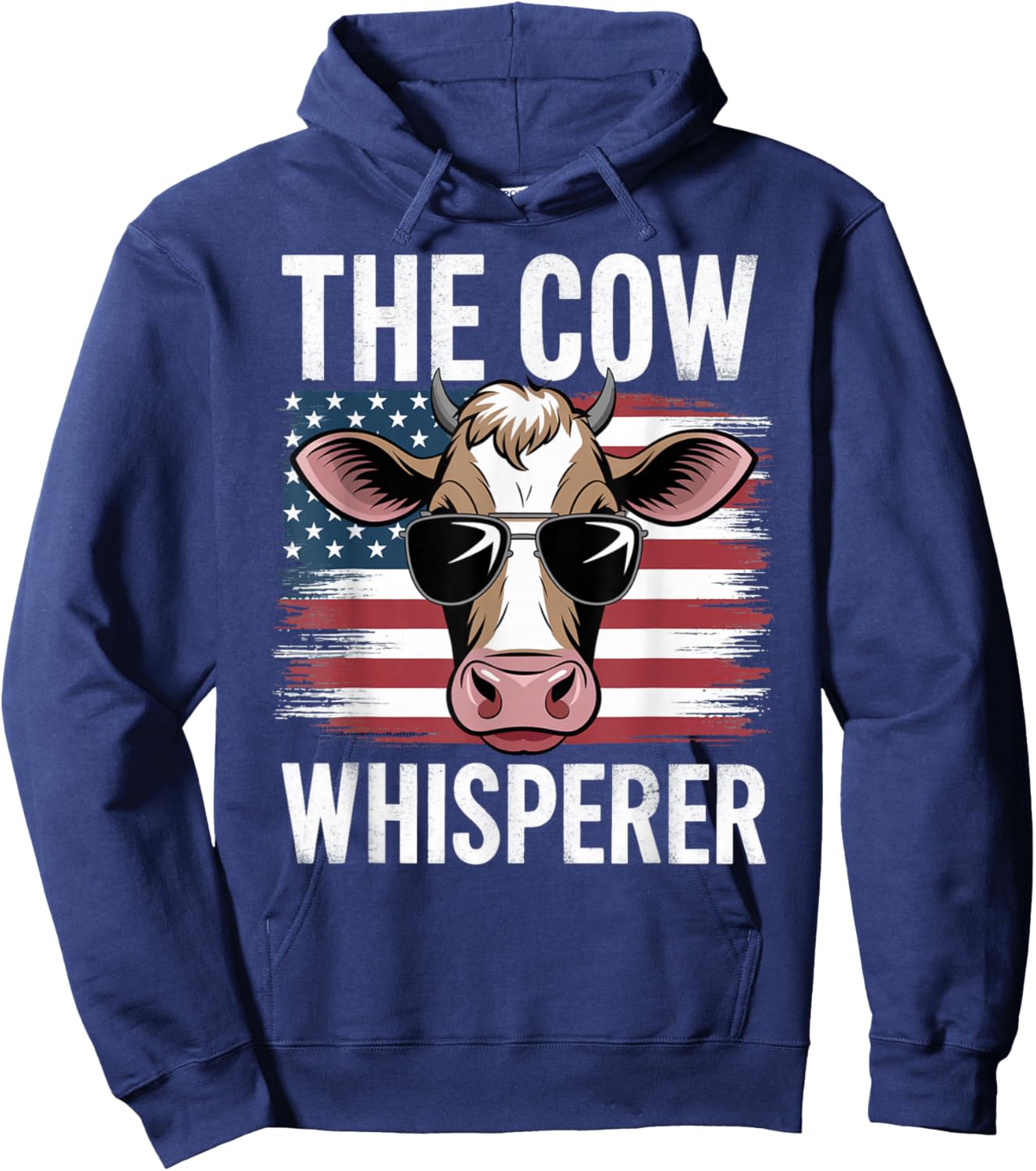 Men Women The Cow Whisperer Farmer Animal Farm Funny Hoodie - Hoodie | Navy