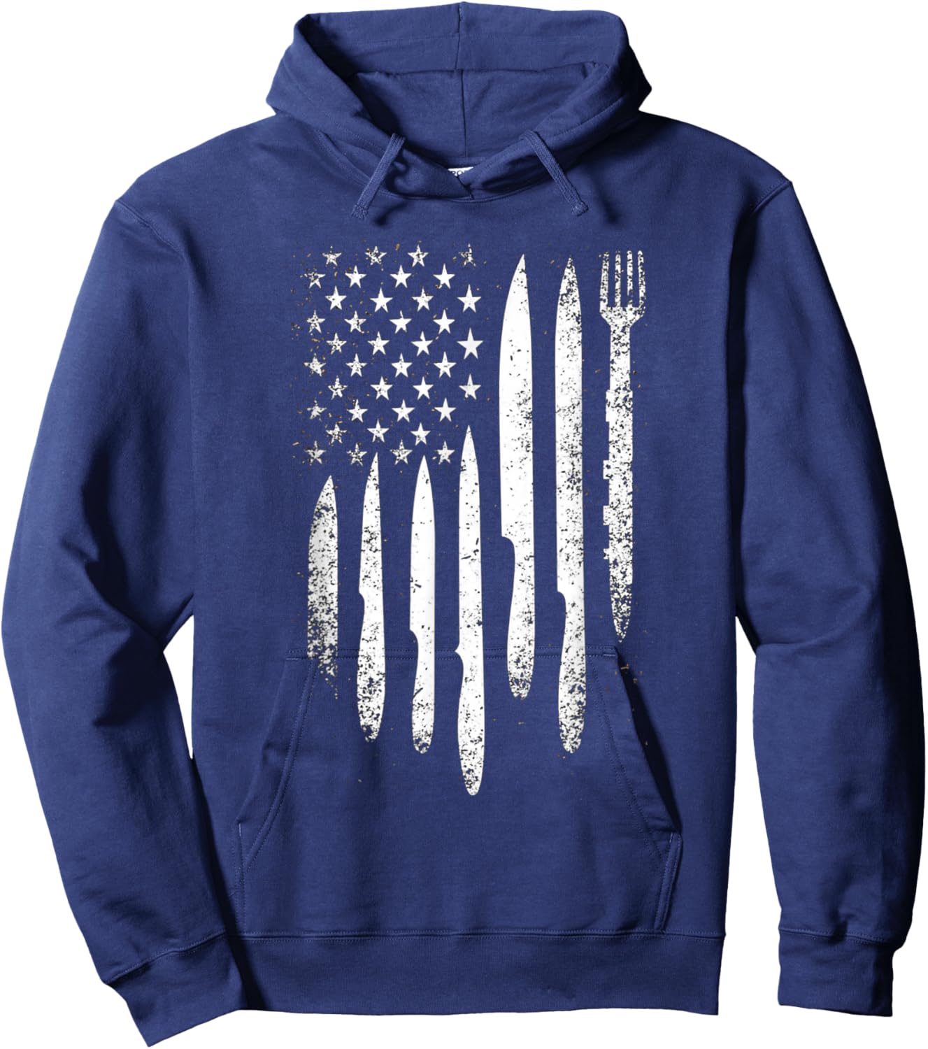 Culinary American Flag Hoodie - Hoodie | Navy