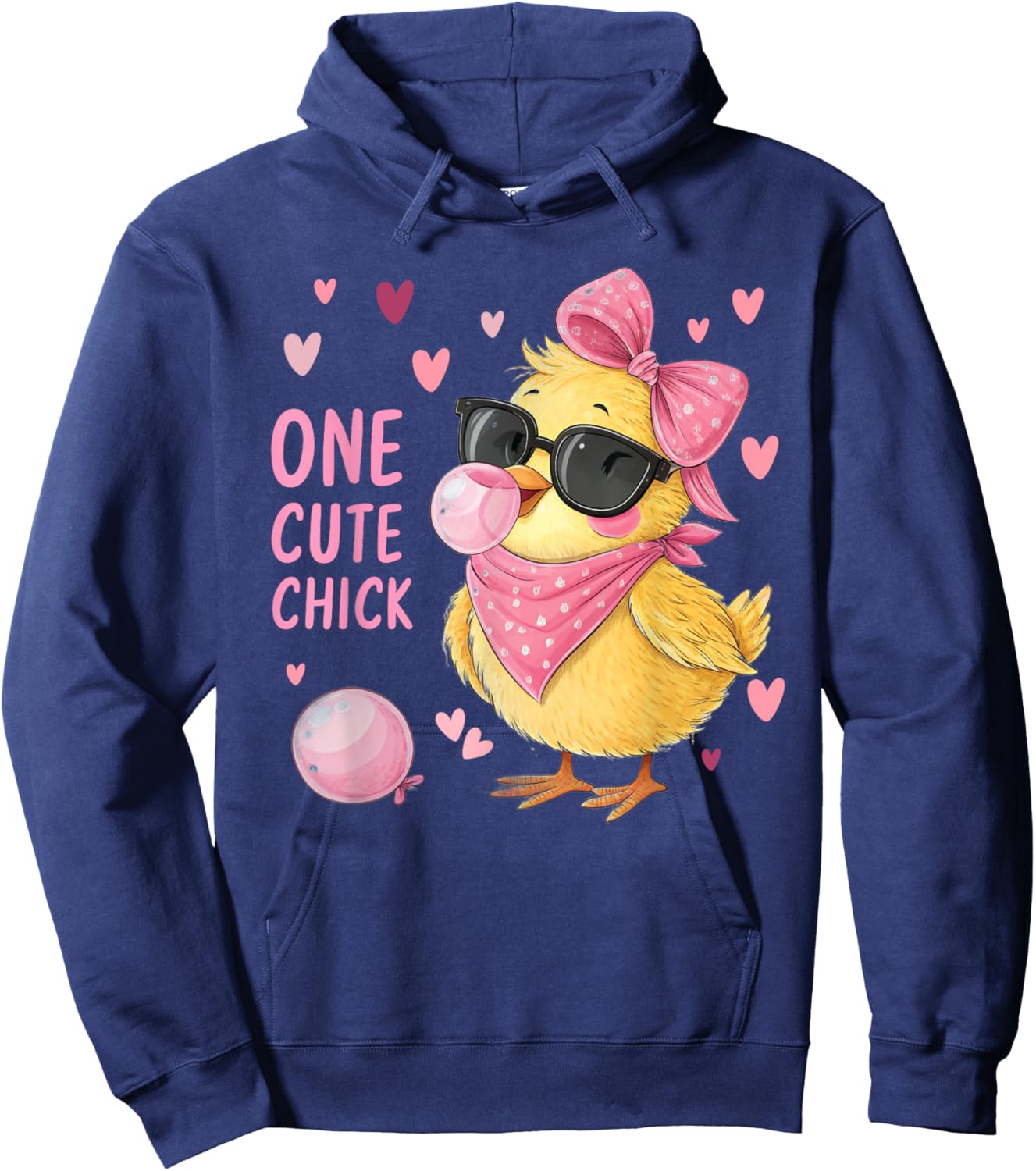 One Cute Chick - Funny Easter Chick for Kids Hoodie - Hoodie | Navy