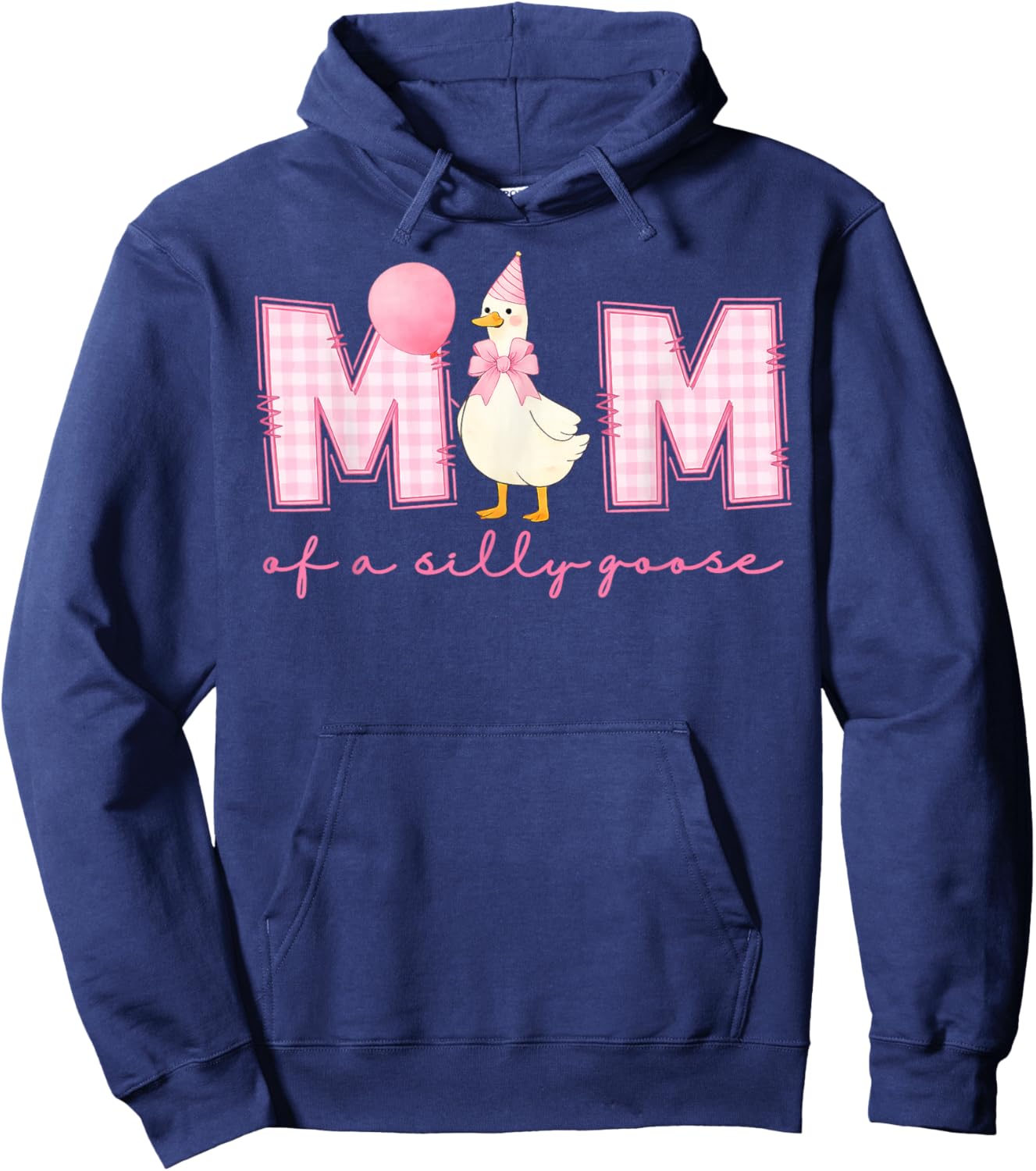 One Silly Goose Mom 1st First Birthday Family Matching Hoodie - Hoodie | Navy