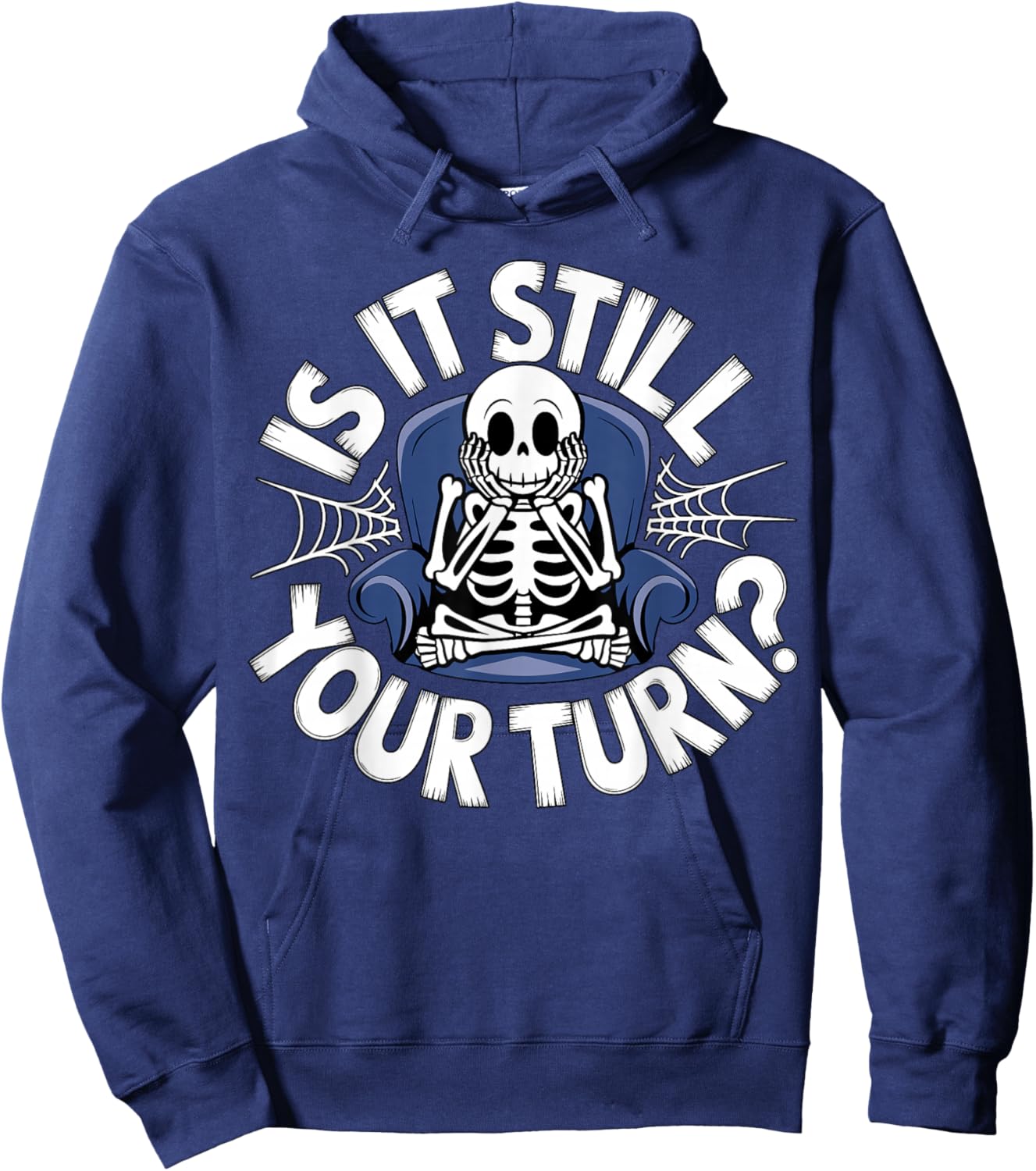 Skeleton Board Game – is It Still Your Turn? Chess Hoodie - Hoodie | Navy