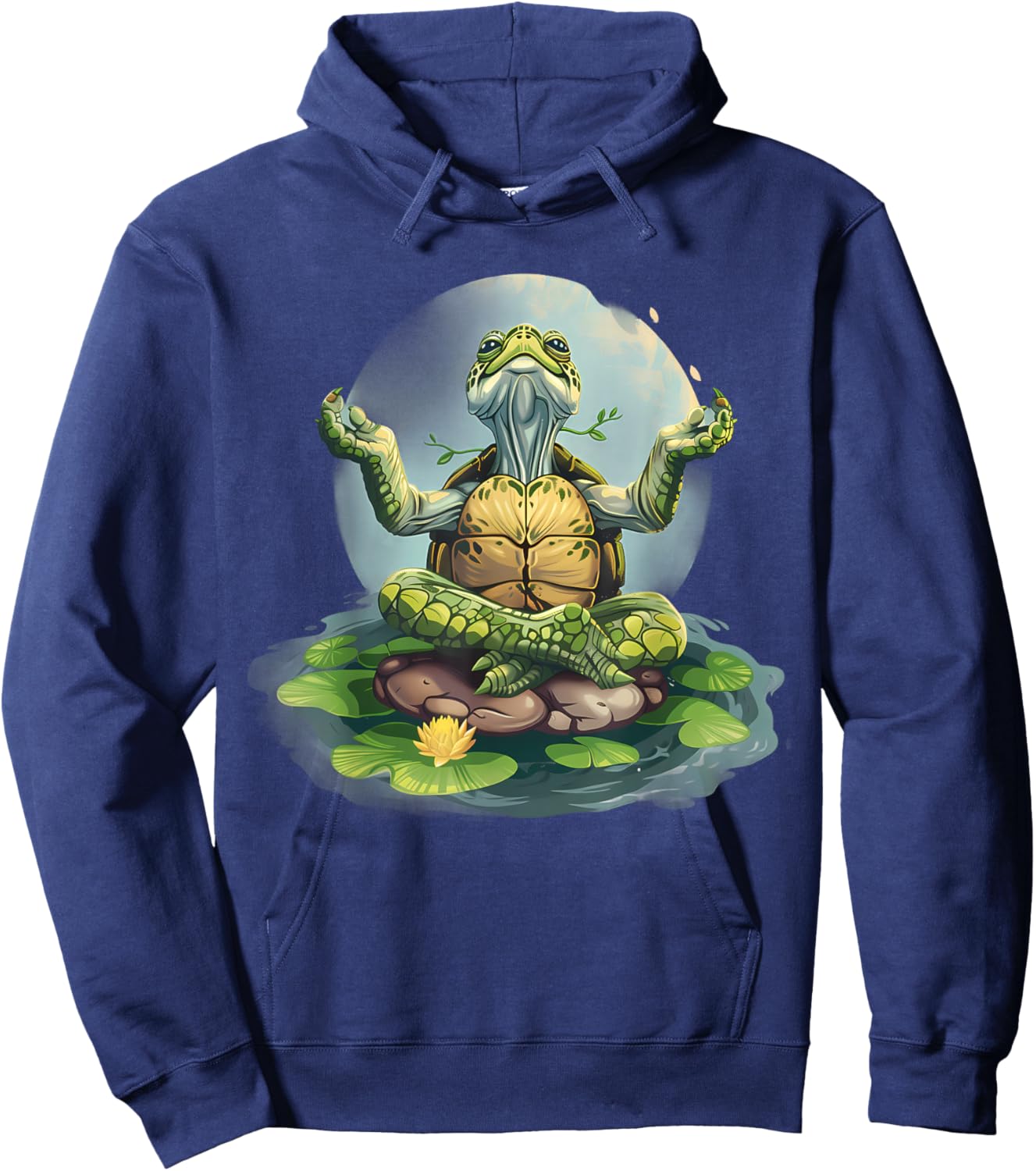 Meditation Turtle Zen Buddha Spirituality Buddhist Hindu Hoodie - Hoodie | Navy