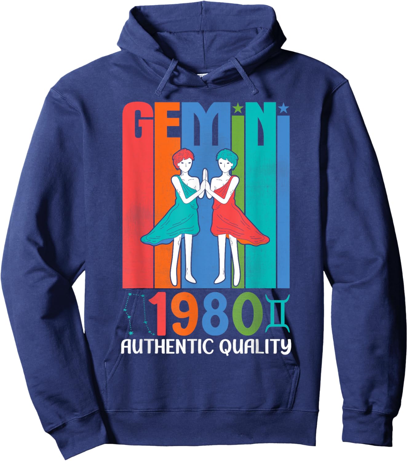 Gemini 1980 Authentic Quality 45 Years Birthday To Me You Hoodie - Hoodie | Navy