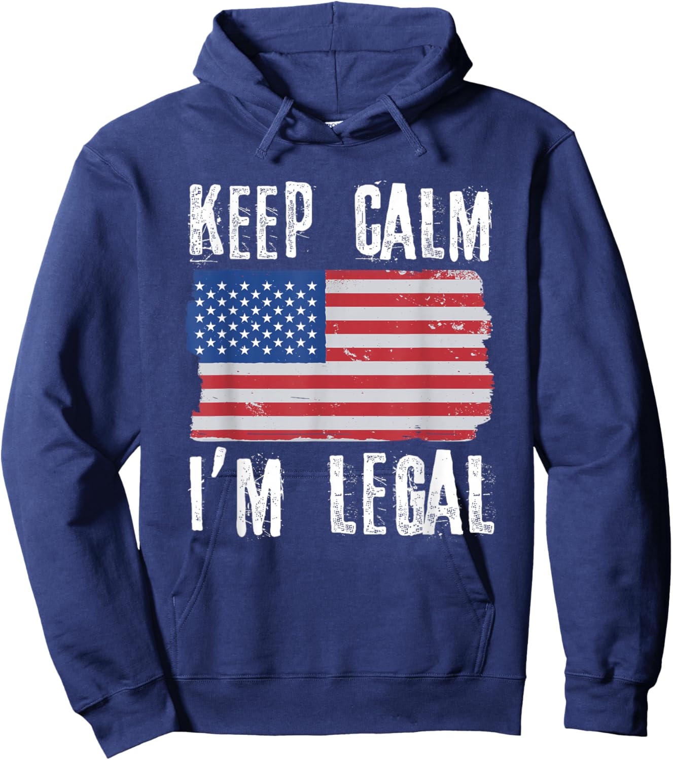 Keep Calm I'm Legal Citizenship USA Citizen Hoodie - Hoodie | Navy