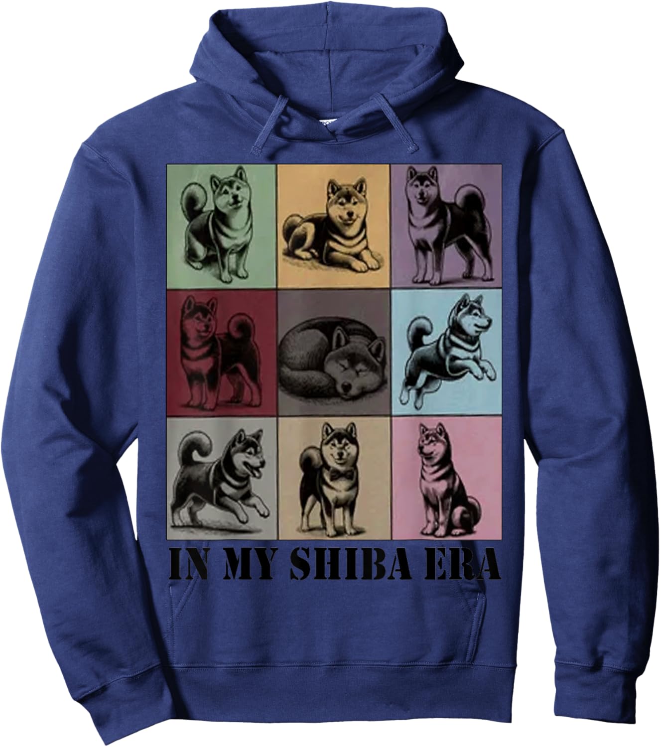 funny Shiba Dog Quote In My Shiba Inu Era Cool Dog Mom Love Men Women Hoodie - Hoodie | Navy