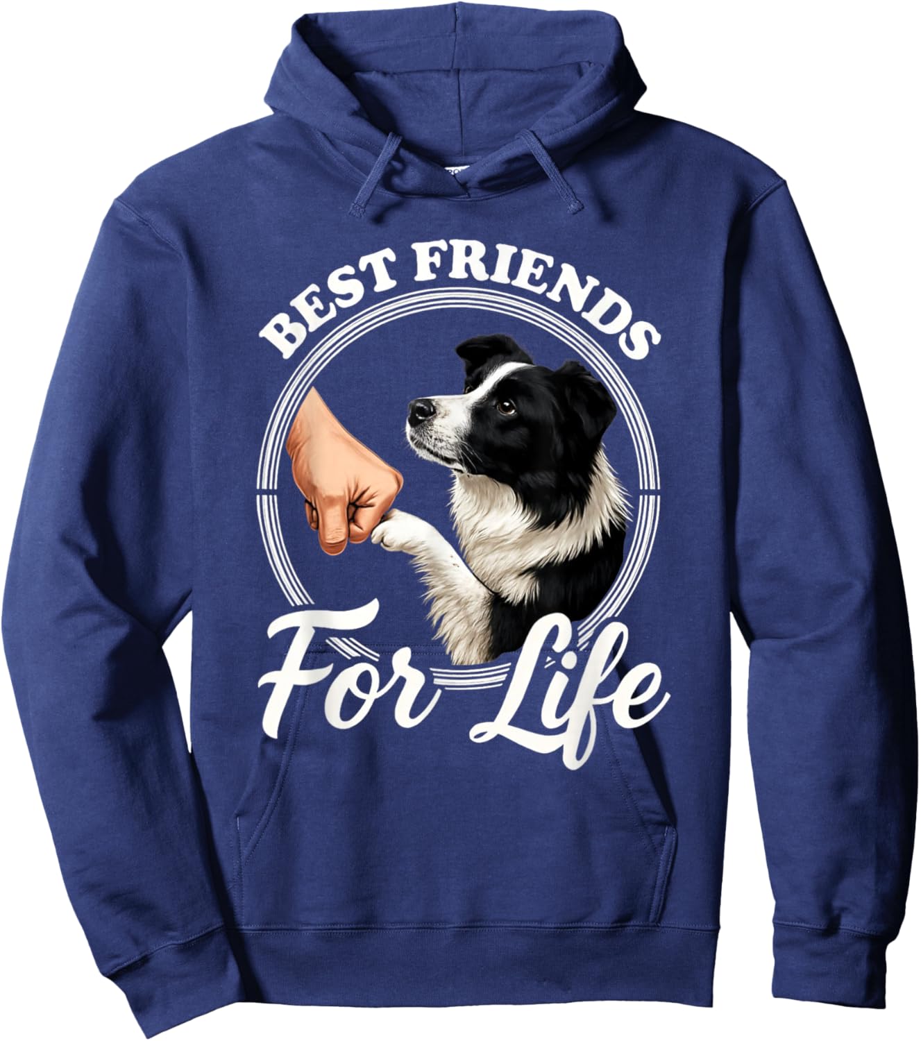 Border Collie Lover Design Border Collie Dog Hoodie - Hoodie | Navy