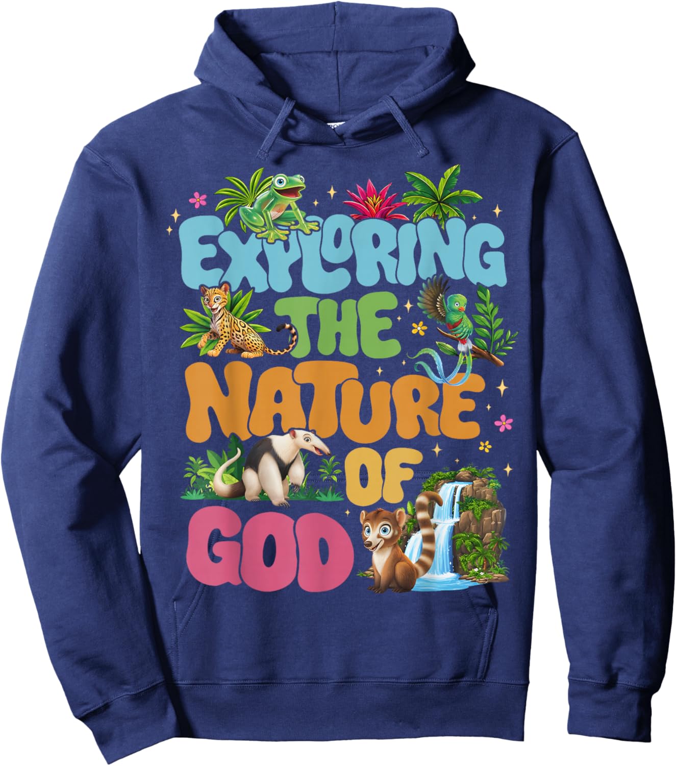 Rainforest Falls VBS 2026 Exploring The Nature of God Hoodie - Hoodie | Navy