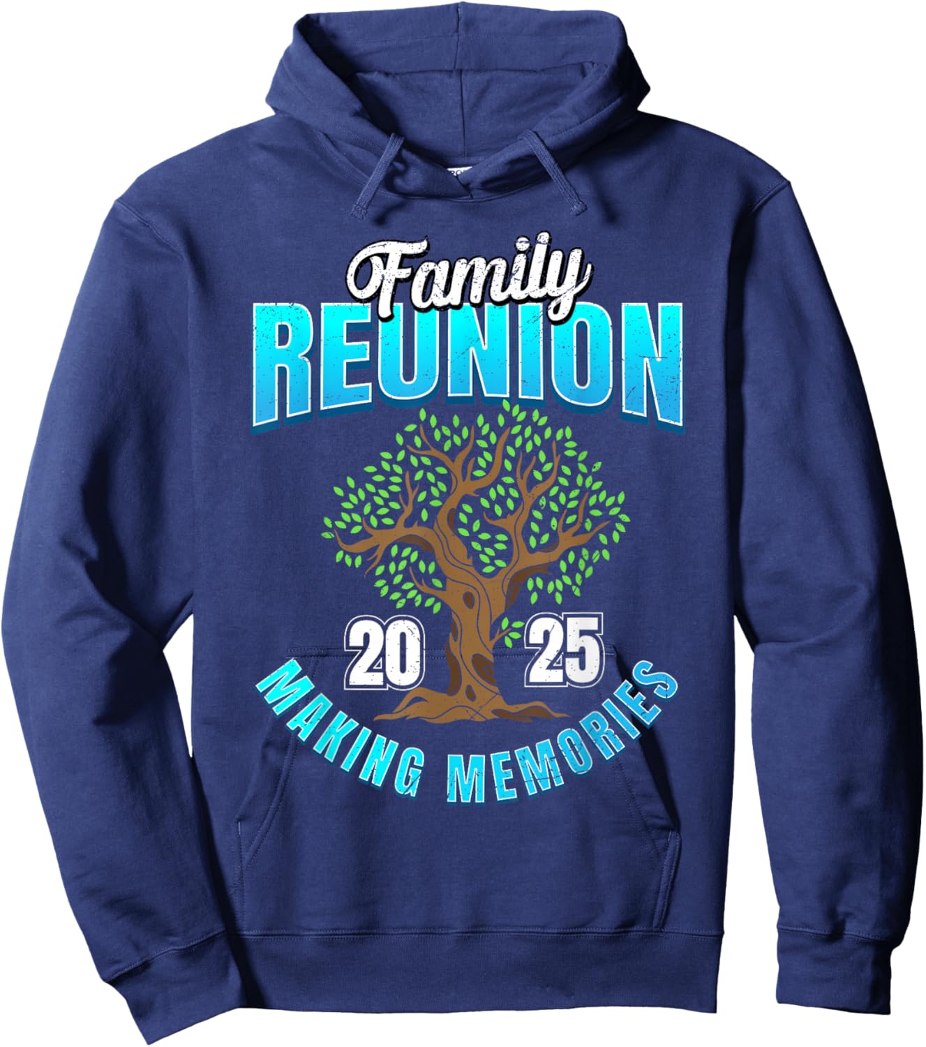 Family Reunion 2025 Making Memories Family Trip Vacation Hoodie - Hoodie | Navy