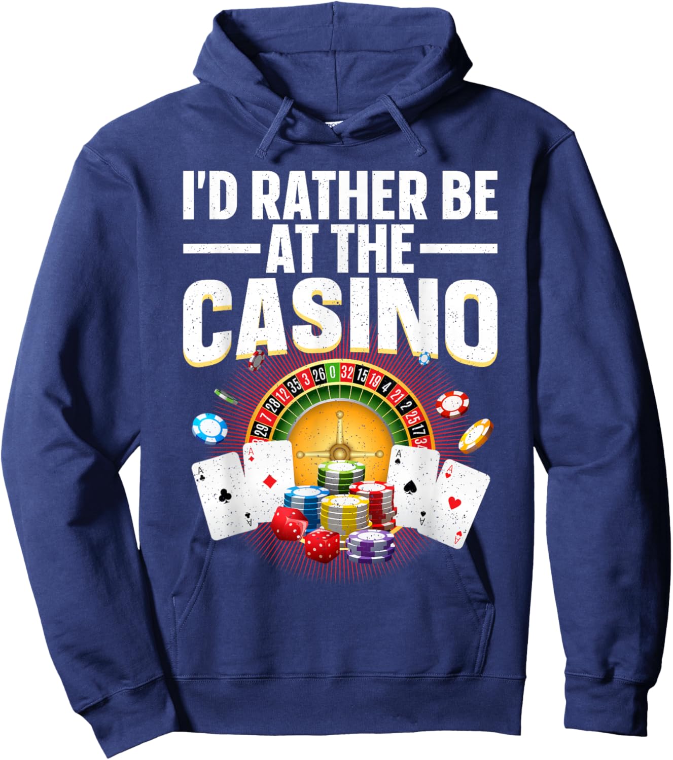 Best Casino Art Women Gambling Casino Player Gambler Hoodie - Hoodie | Navy