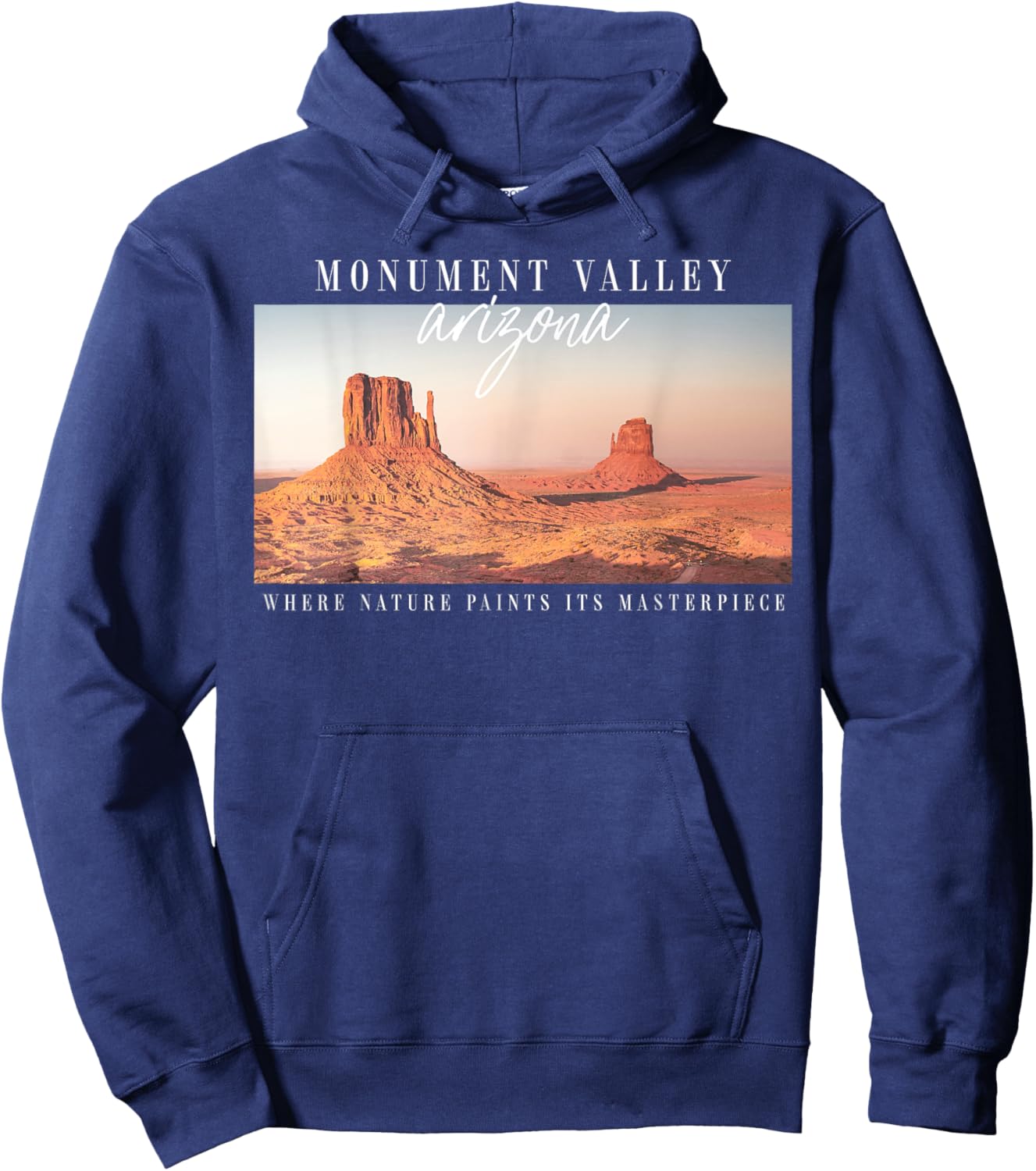 Monument Valley, Arizona, where nature paints a masterpiece Hoodie - Hoodie | Navy