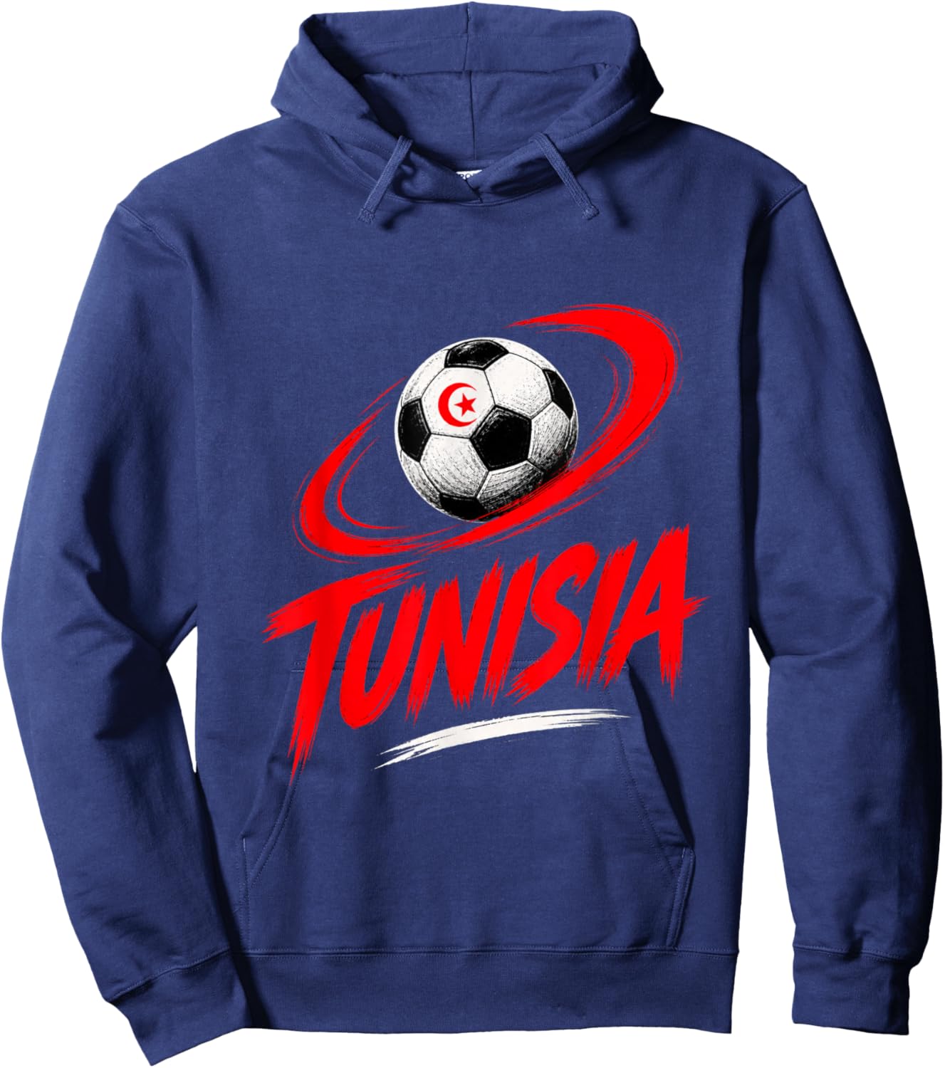 Tunisie Football Vibes Été Hoodie - Hoodie | Navy