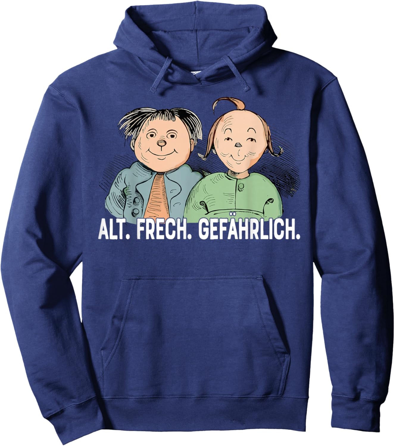 Max & und Moritz Wilhelm Busch | Alt Frech Gefährlich Ironie Hoodie - Hoodie | Navy