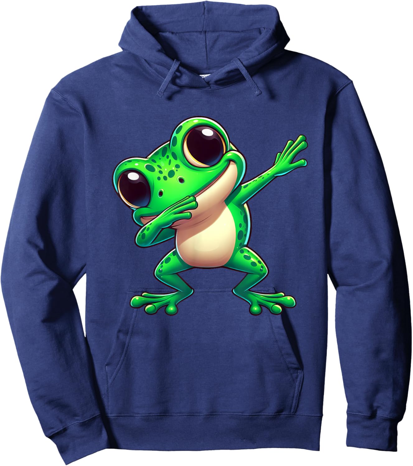 Cartoon Dance Funny Frog Hoodie - Hoodie | Navy