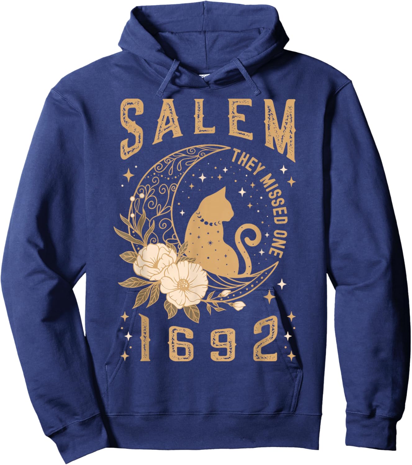 Salem 1692 They Missed One Salem Witch Trials Women Witchy Hoodie - Hoodie | Navy