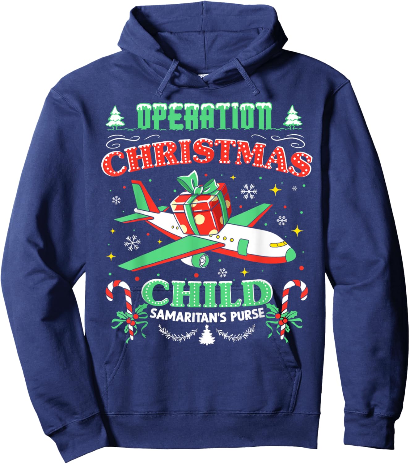 Operation Christmas Child Funny Family Matching Xmas Hoodie - Hoodie | Navy