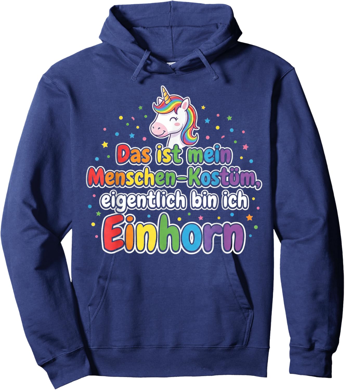 My People Costume Bin Unicorn for Carnival and Fancy Dress Hoodie - Hoodie | Navy