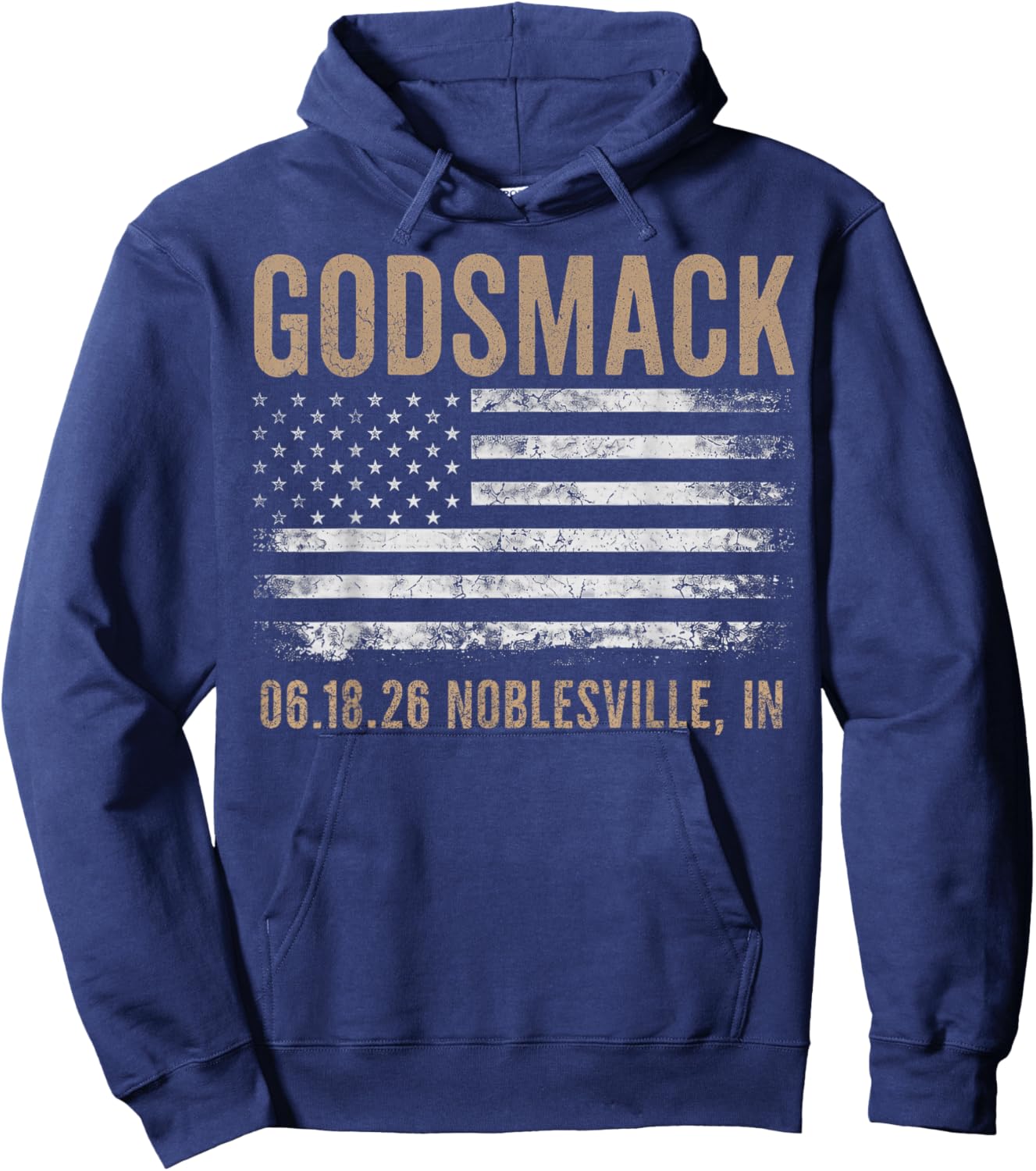Godsmack The Rise of Rock 2026 Noblesville Hoodie - Hoodie | Navy