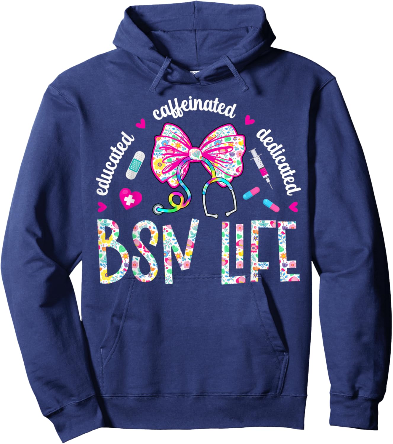 BSN Life BSN Graduation BSN Graduate BSN Grad Hoodie - Hoodie | Navy