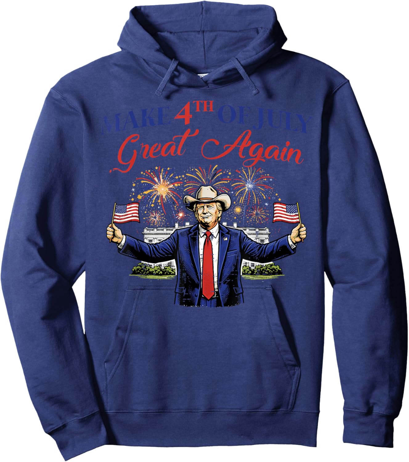 Funny 4th of July Fireworks 4th American Men Women Kids Hoodie - Hoodie | Navy