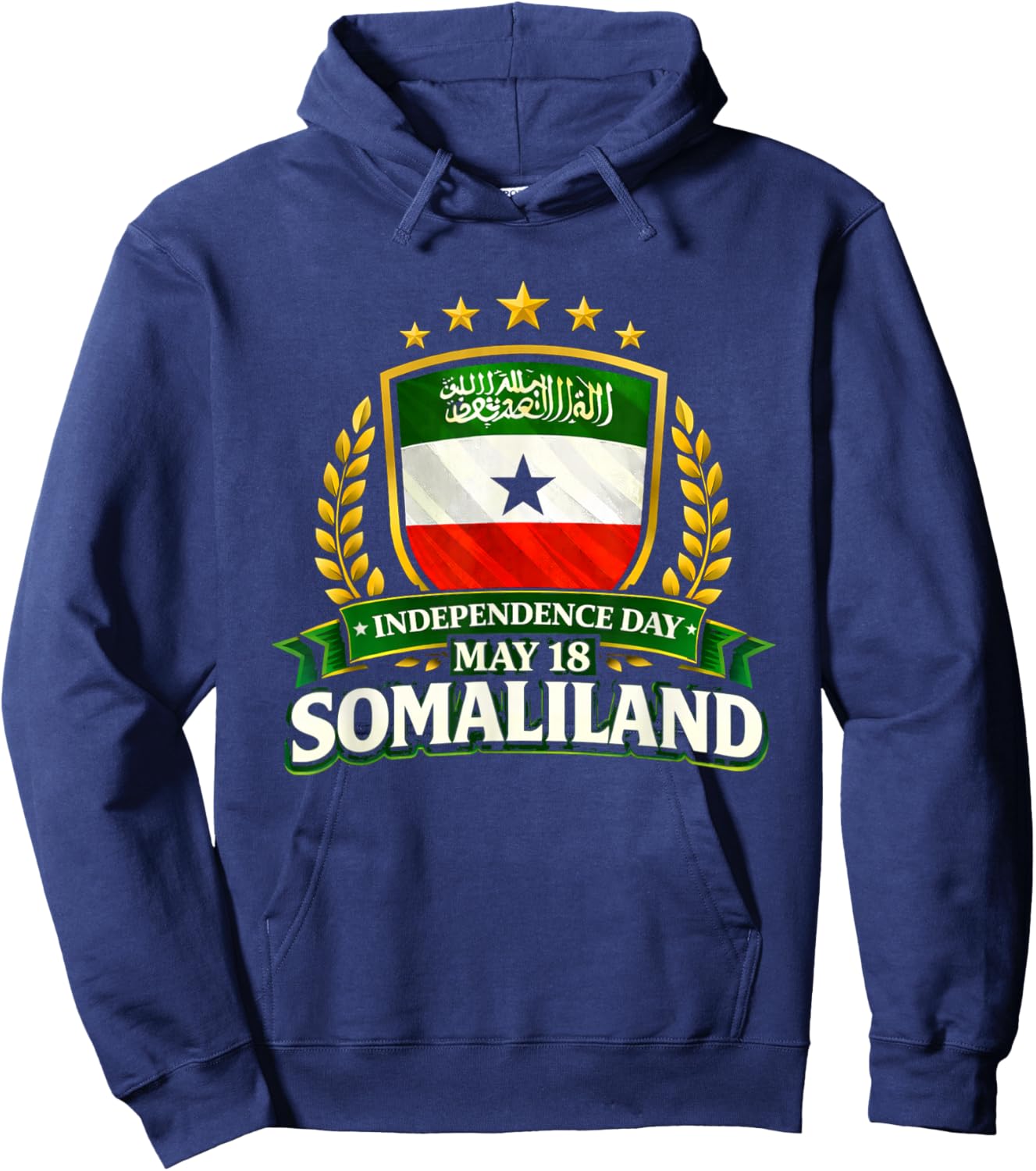 Somaliland Independence Day May 18 Flag Design Hoodie - Hoodie | Navy