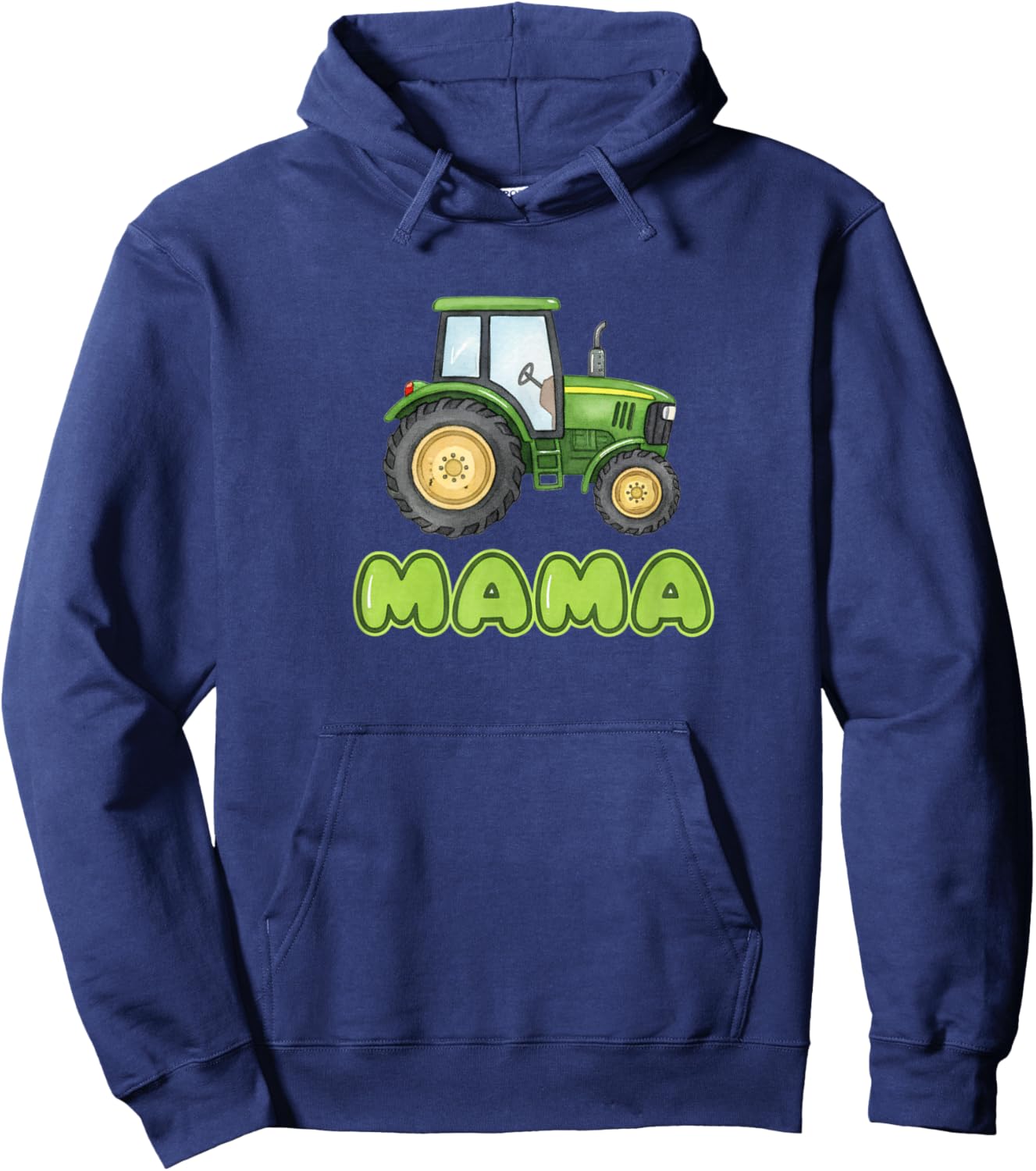 Heavy Machinery Tractor Mama Illustration Hoodie - Hoodie | Navy