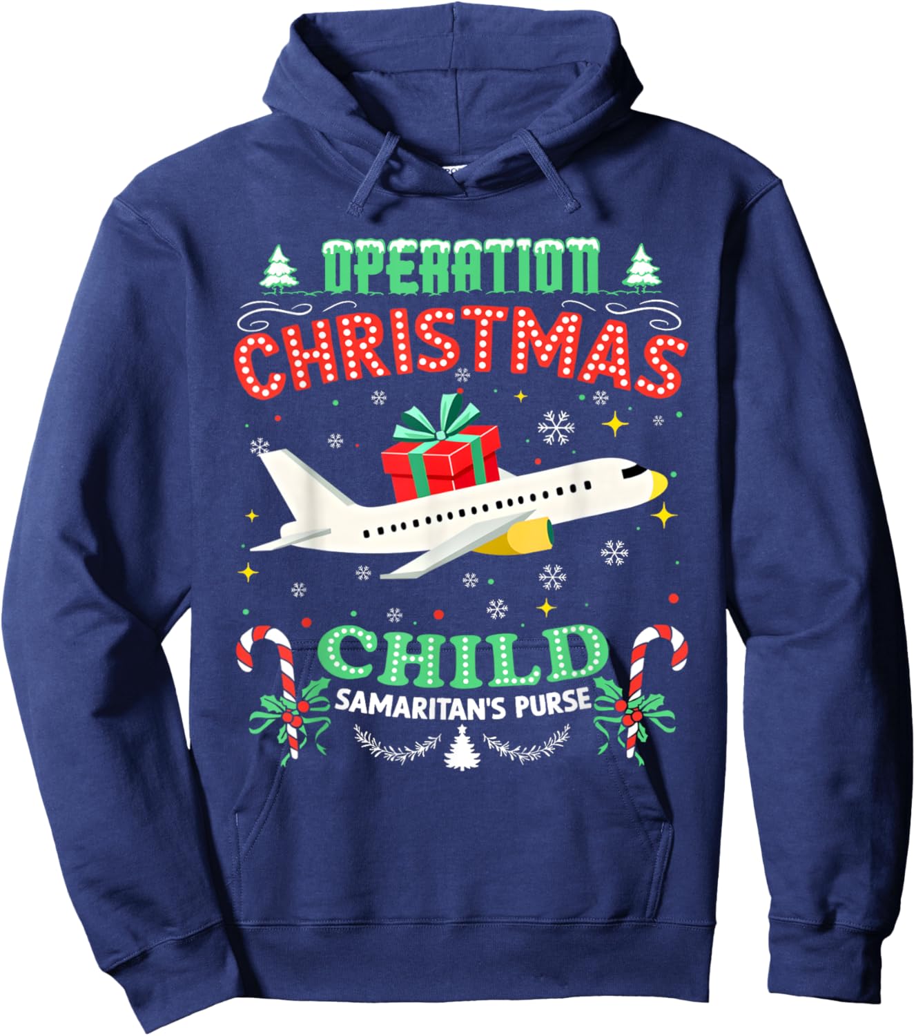 Operation Christmas Child Funny Family Matching Xmas Hoodie - Hoodie | Navy