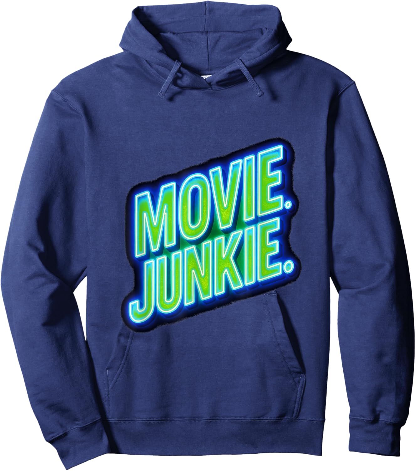 Movie. Junkie. - Film Buff Laughs Lover Hoodie - Hoodie | Navy