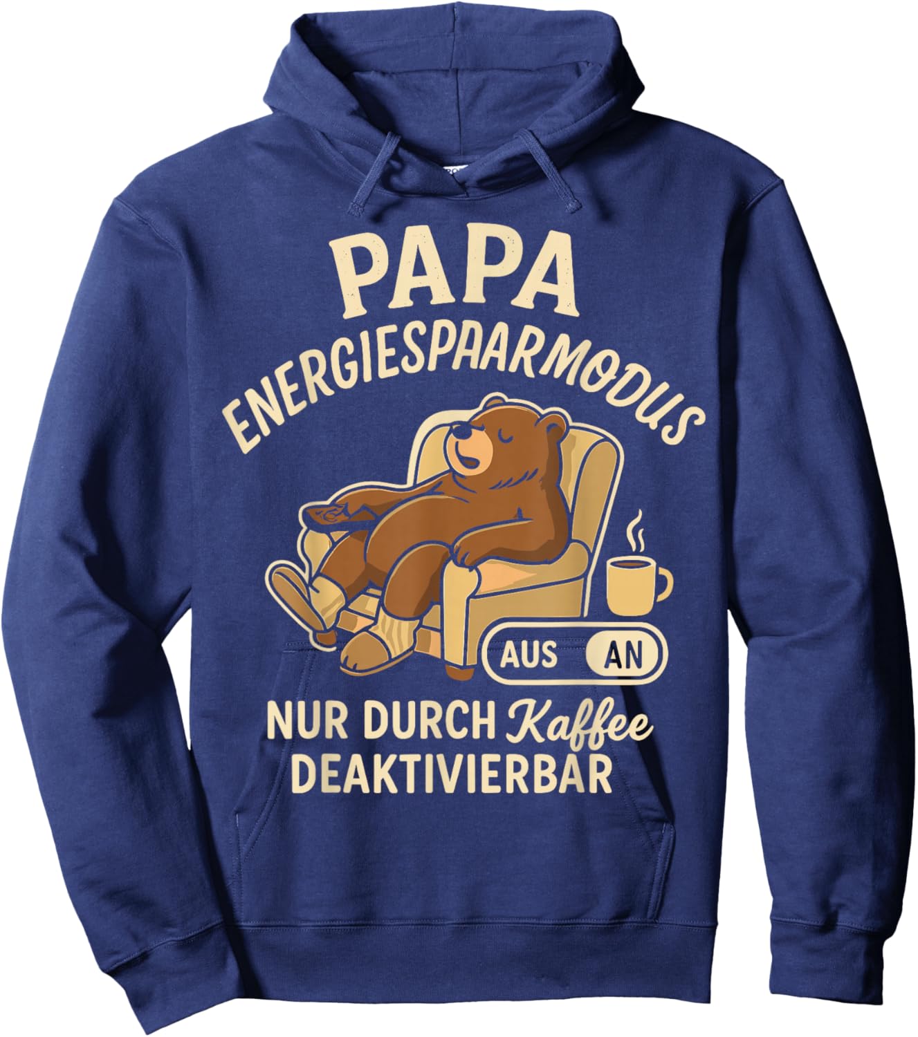 Papa Geschenk Papa Vatertag Shirt Herren Lustig Papa Hoodie - Hoodie | Navy