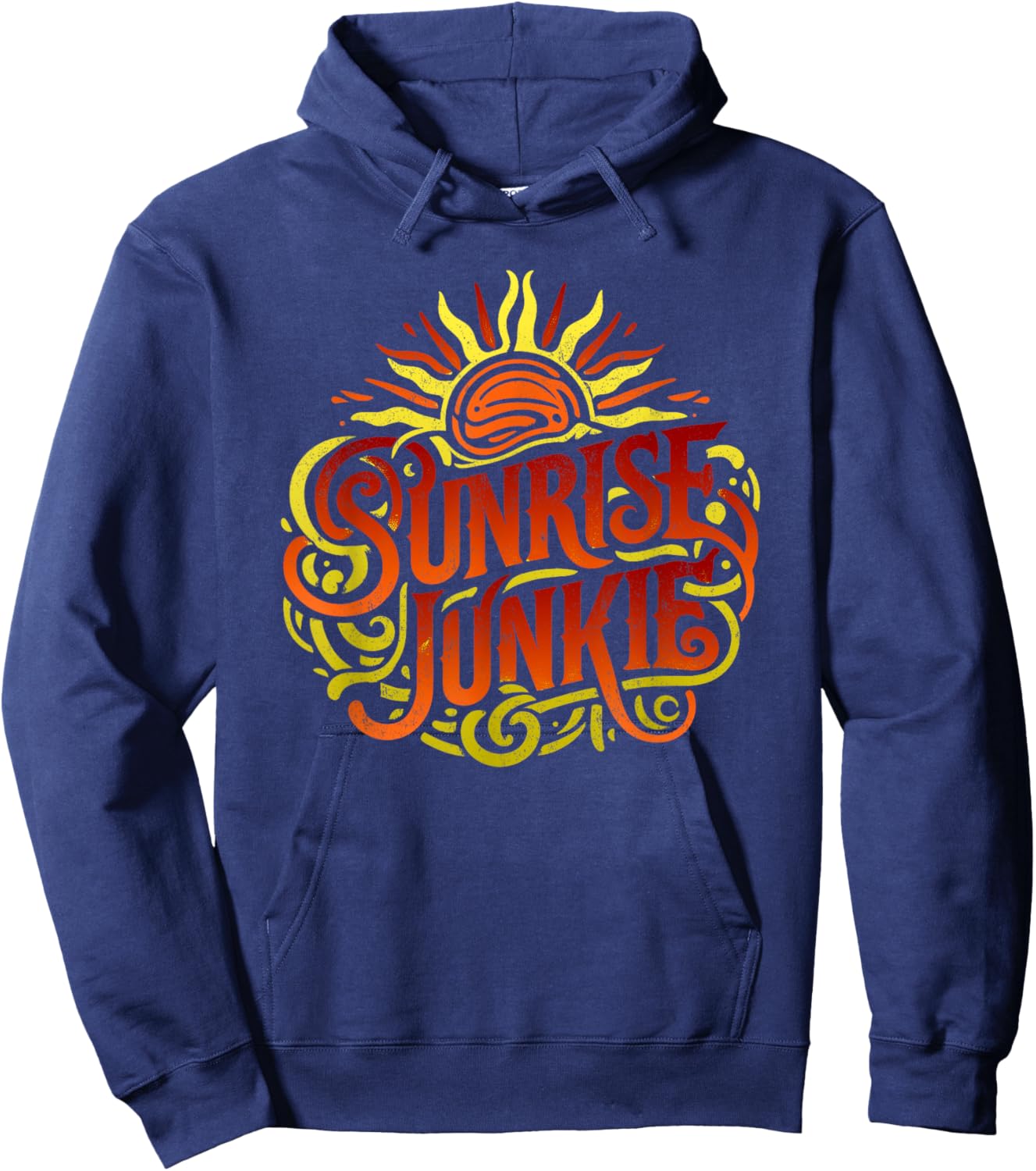 Sunrise Junkie for Early Birds and Morning People Hoodie - Hoodie | Navy