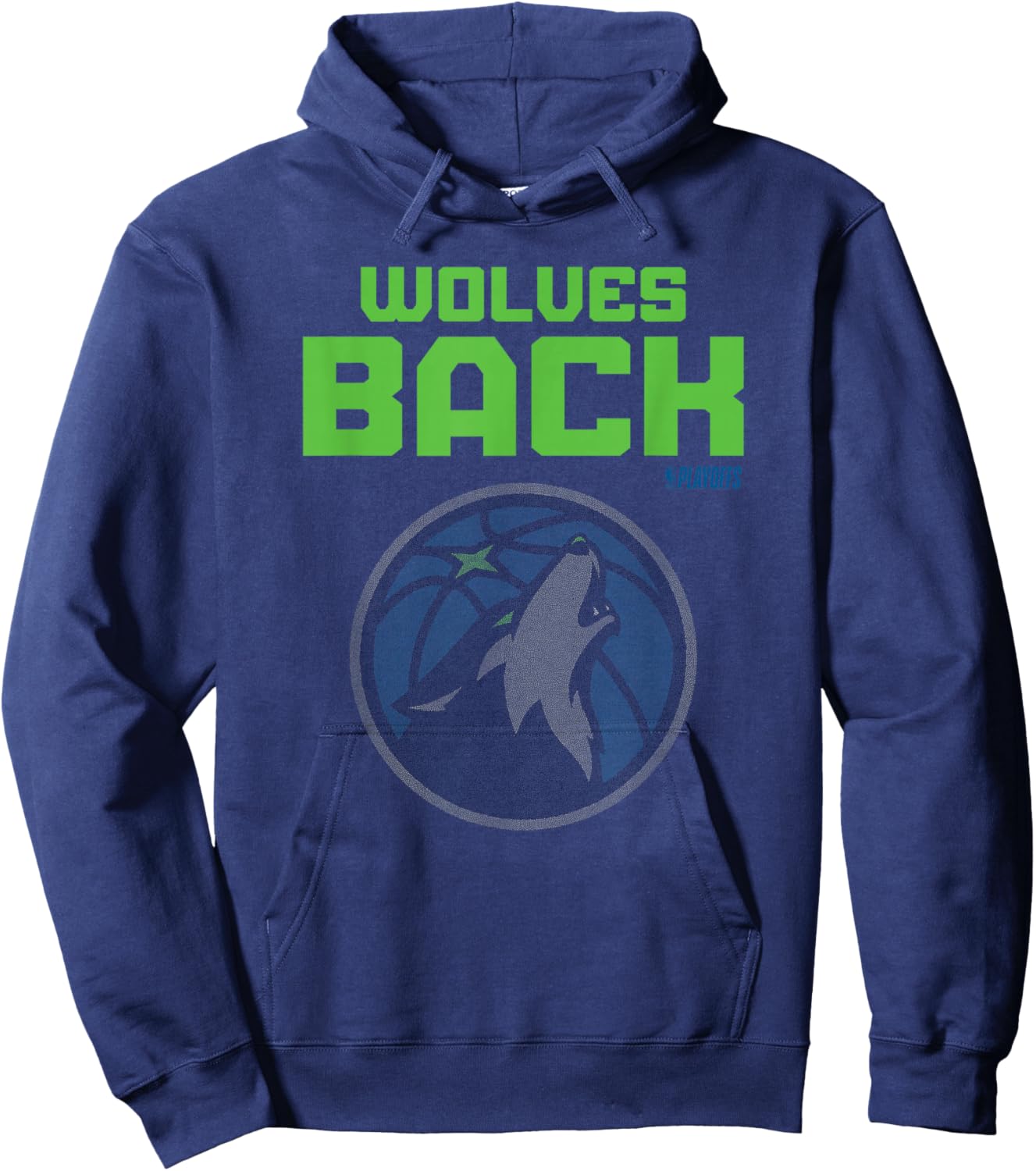 NBA 2026 Playoffs Mantra Timberwolves Bilboard Hoodie - Hoodie | Navy