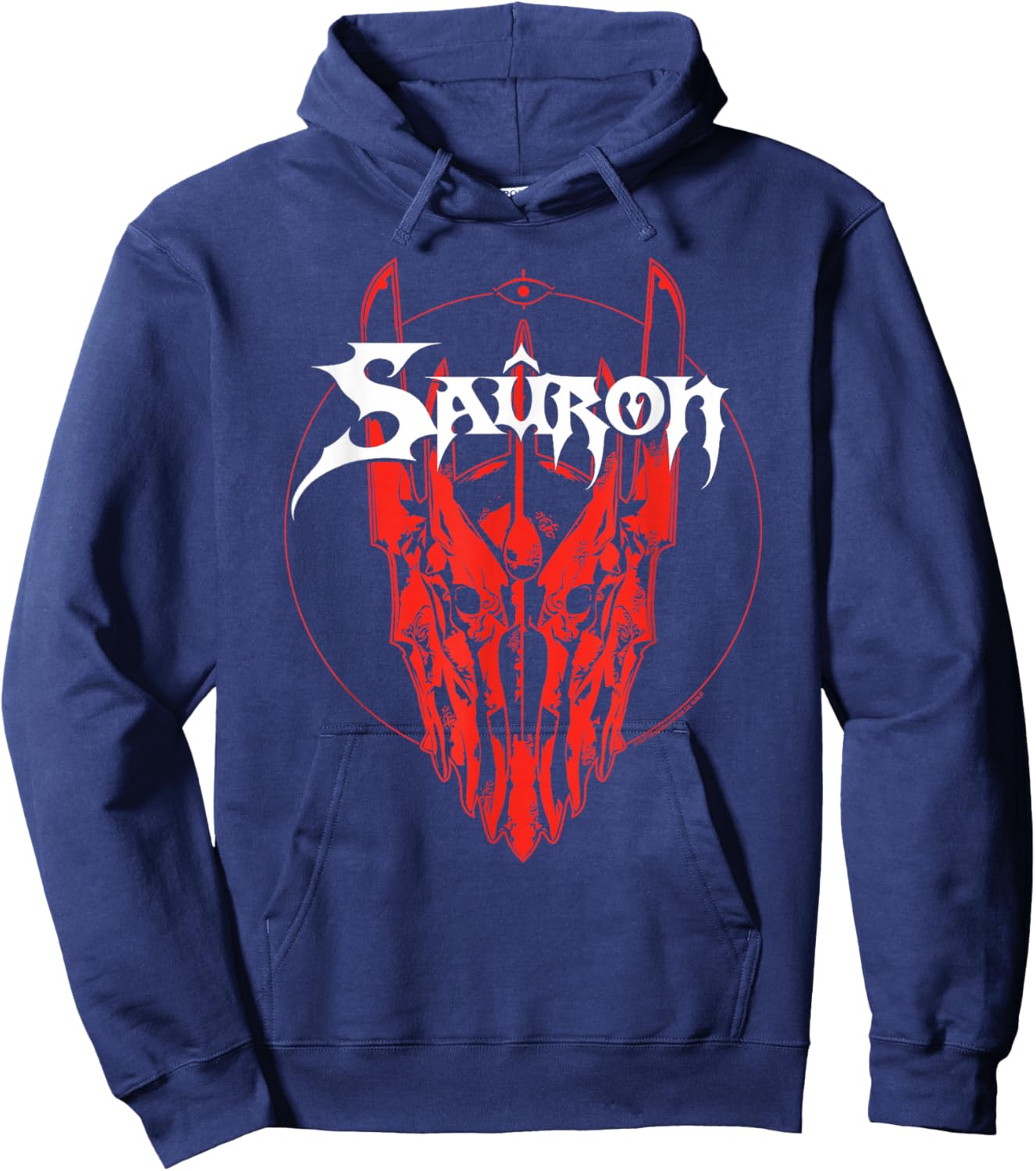 The Lord of the Rings Sauron Helmet Head Portrait Hoodie - Hoodie | Navy