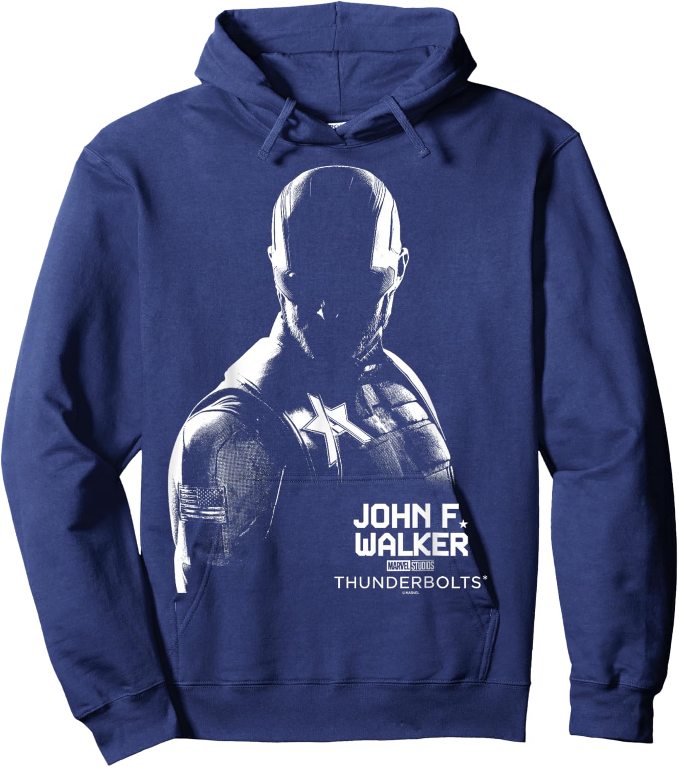 Marvel's Thunderbolts - John F Walker Silhouette Hoodie - Hoodie | Navy