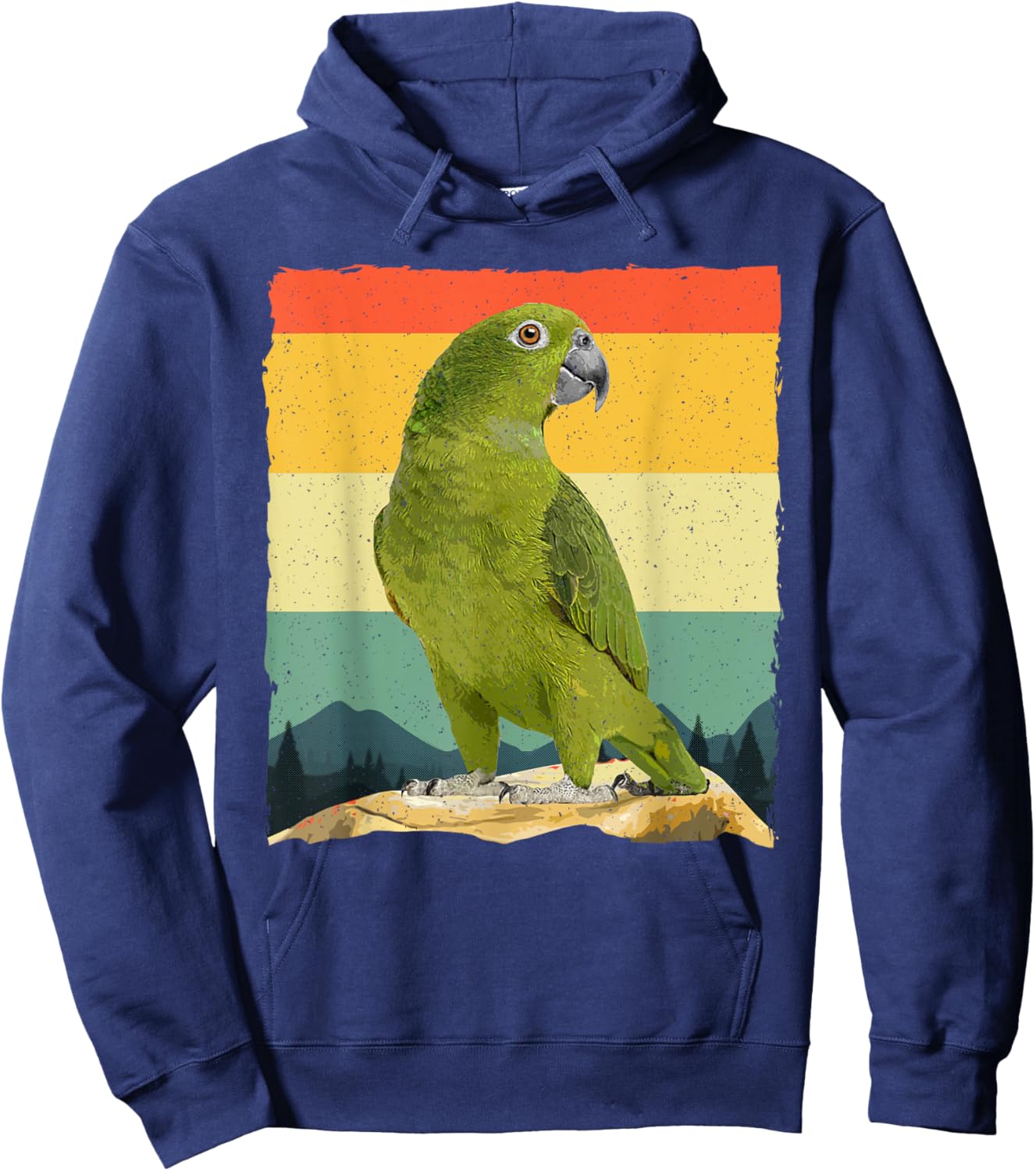 Best Parrot Art Women Kids Tropical Parrot Lover Hoodie - Hoodie | Navy
