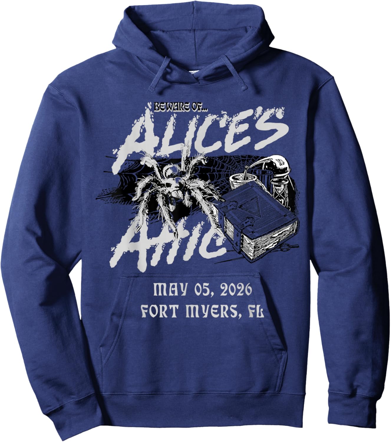 Alice Cooper 2026 Tour Fort Myers Hoodie - Hoodie | Navy