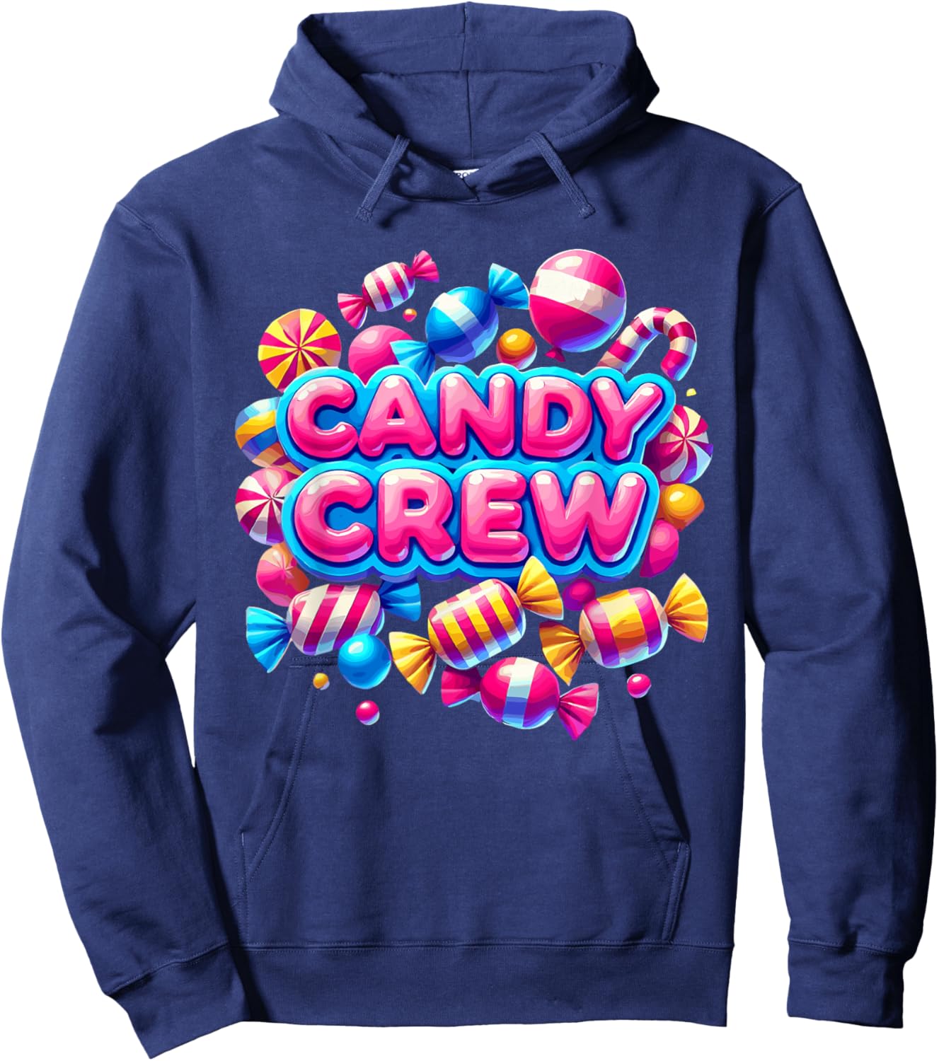 Cute Halloween Candy Crew, Candyland Sour Patch Hoodie - Hoodie | Navy