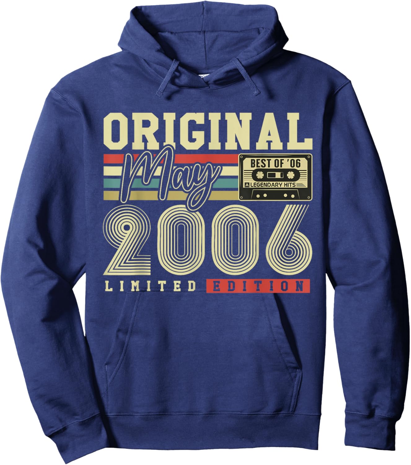 Original Mai 2006 Cadeau Vintage Anniversaire 20 Ans Hoodie - Hoodie | Navy