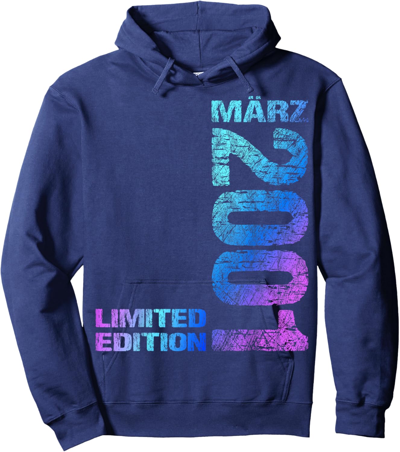 März 2001 Mann Frau 25. Geburtstag Limited Edition 25 Hoodie - Hoodie | Navy