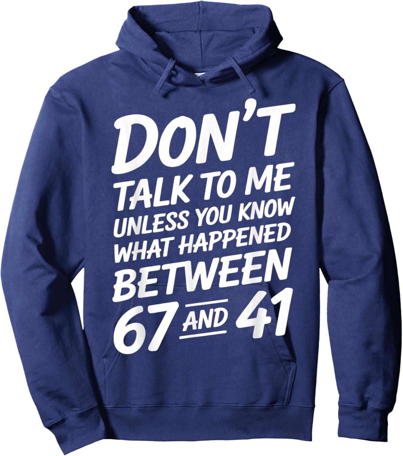 Funny Alpha Slang 67 41 Math Teacher Hoodie - Hoodie | Navy