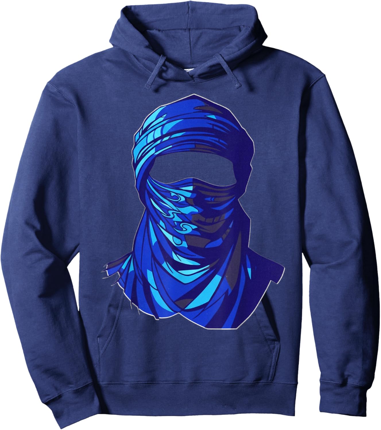 Tuareg Bedouin Head - Spirit of the Desert Hoodie - Hoodie | Navy