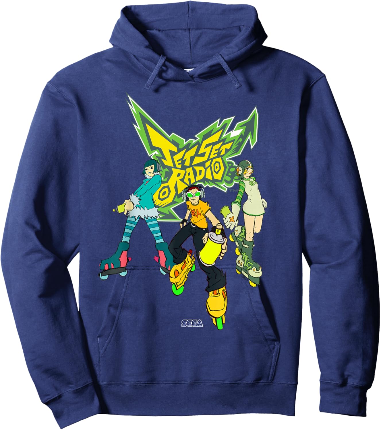 Jet Set Radio group Mew, Beat, Gum SEGA Dreamcast video game Hoodie - Hoodie | Navy