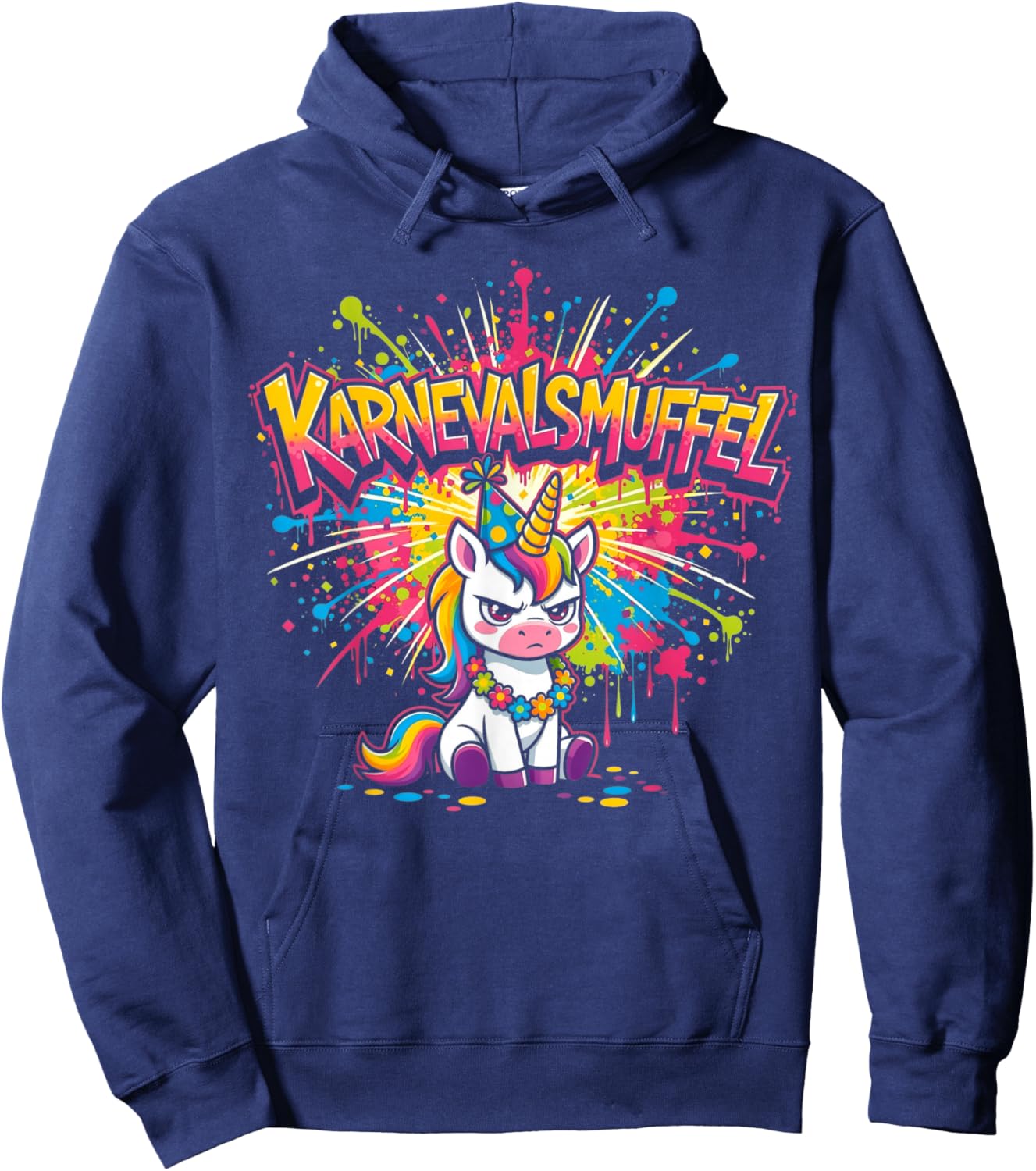 Carnival Costume Replacement Partner Funny Muffle Anti Against Cool Hoodie - Hoodie | Navy