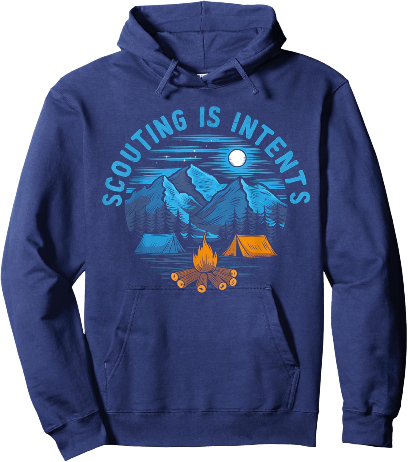 Camping Scouting is Intents Scout Camper Camping Hoodie - Hoodie | Navy
