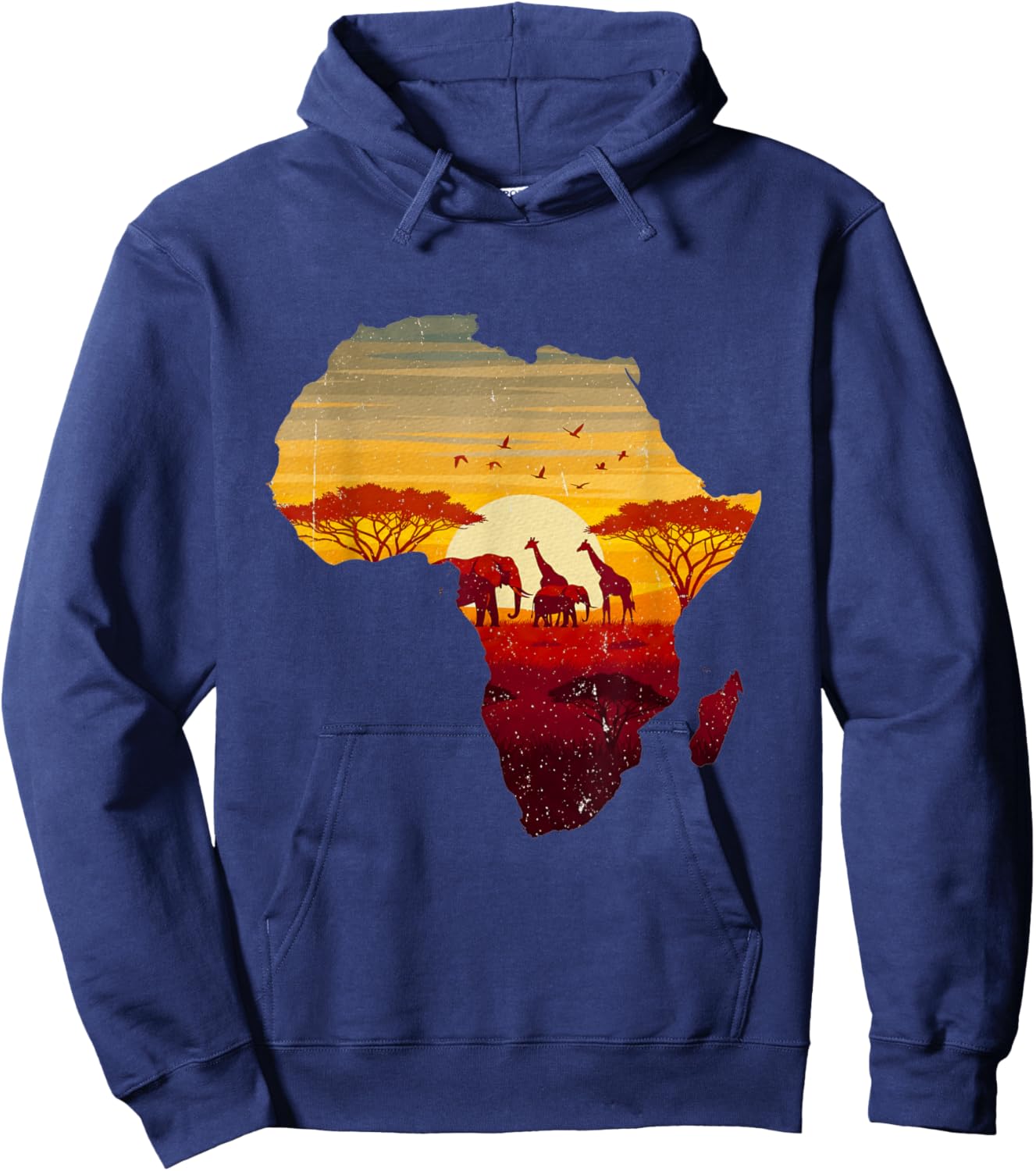Safari Idea Animal Lover Africa Elephant Africa Lover Hoodie - Hoodie | Navy
